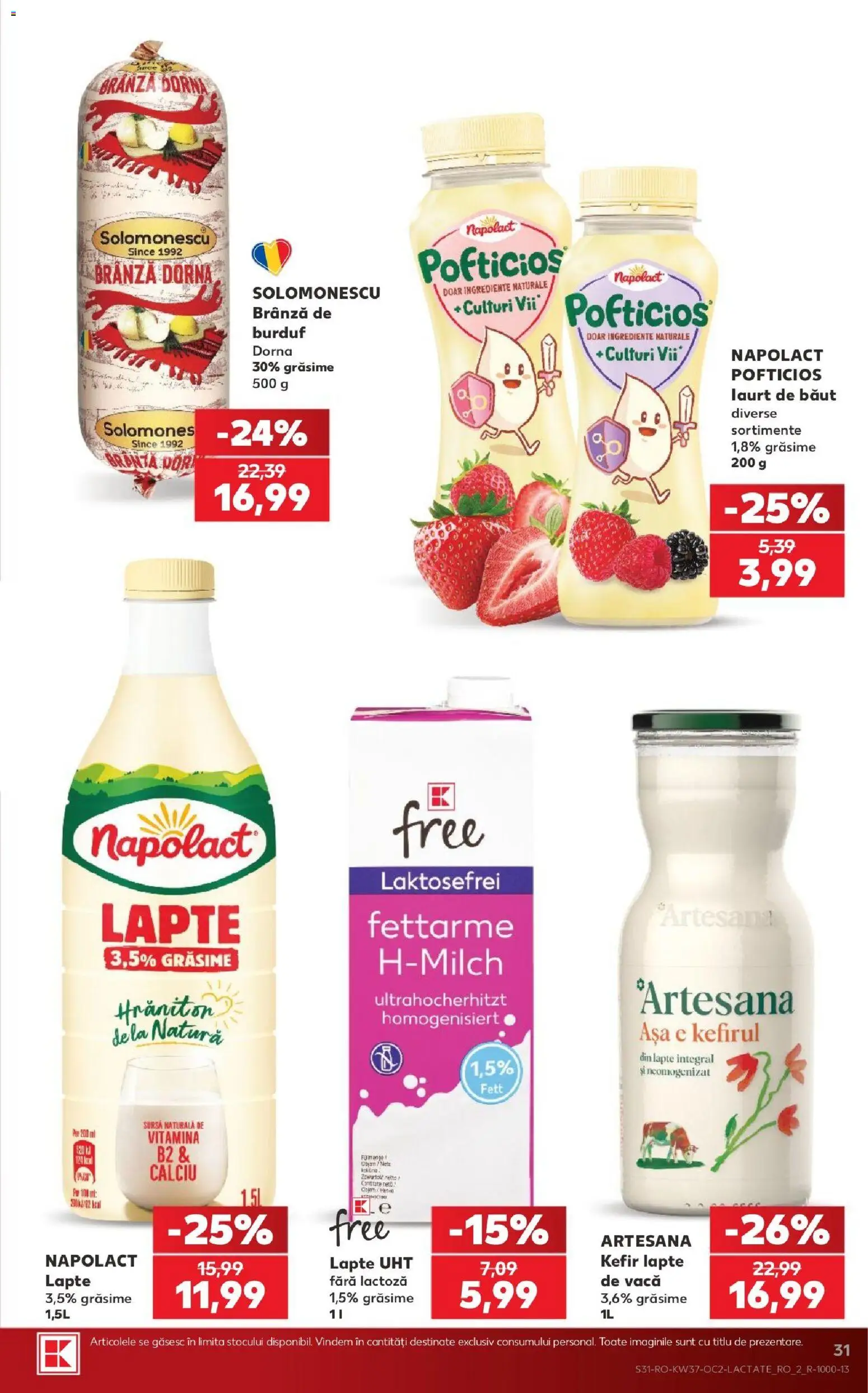 Catalog Kaufland 9 - 14 Septembrie 2026 | Pagina 31 | Produse: Lapte, Brânză, Kefir
