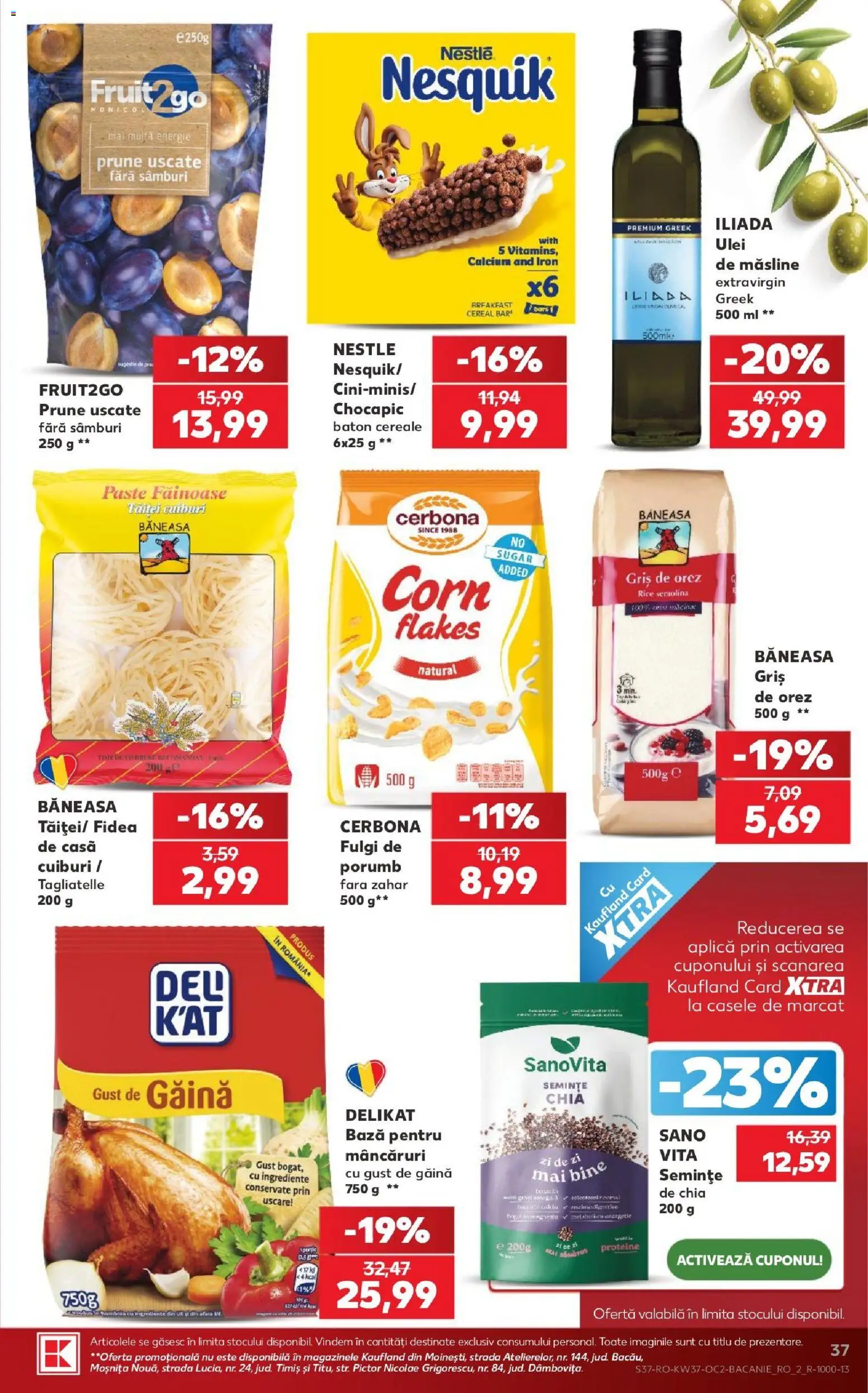 Catalog Kaufland 9 - 14 Septembrie 2026 | Pagina 37 | Produse: Semințe, Ulei, Paste, Fulgi