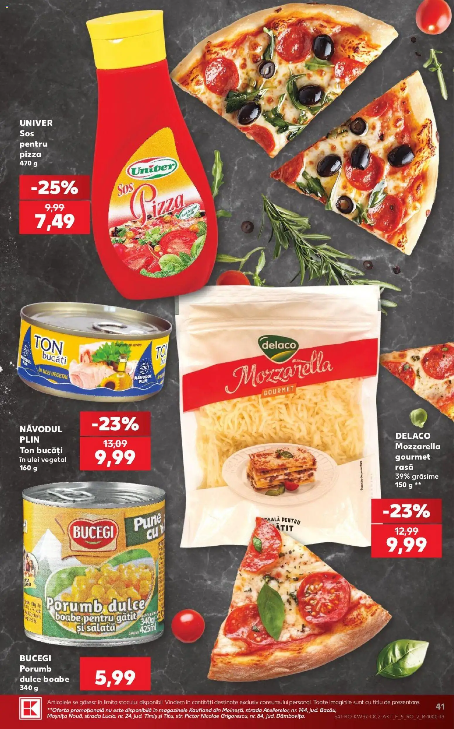 Catalog Kaufland 9 - 14 Septembrie 2026 | Pagina 41 | Produse: Delaco, Pizza, Salată, Porumb