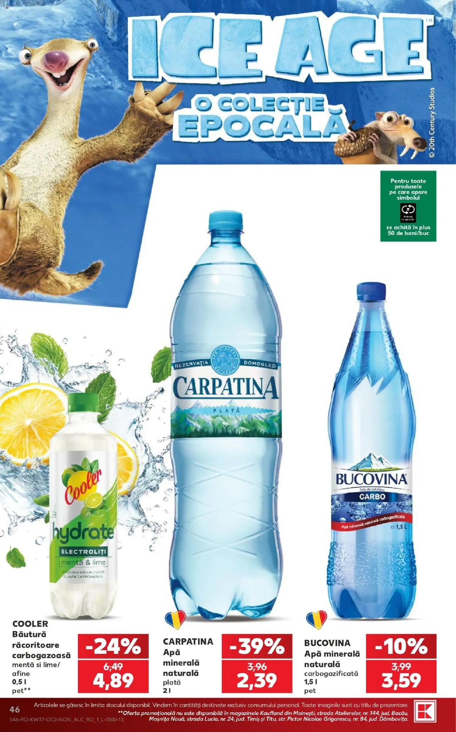 Catalog Kaufland 9 - 14 Septembrie 2026 | Pagina 46 | Produse: Lime, Bautura racoritoare, Apa minerala, Carpatina