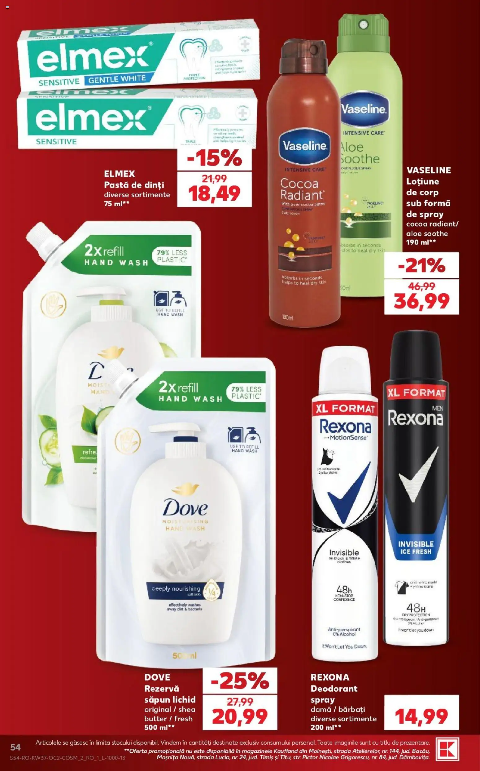 Catalog Kaufland 9 - 14 Septembrie 2026 | Pagina 54 | Produse: Rexona, Săpun, Antiperspirant, Pastă de dinți