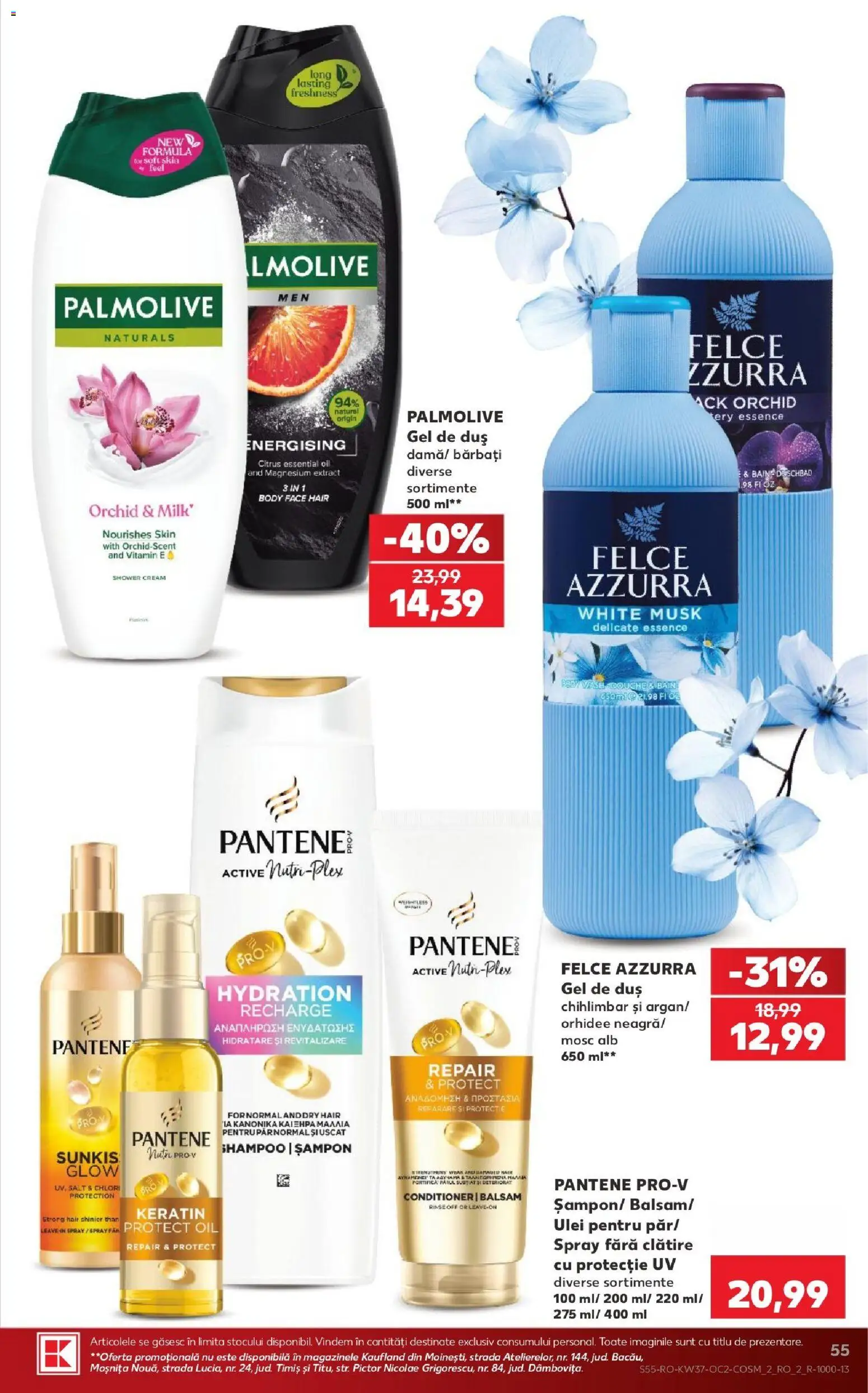 Catalog Kaufland 9 - 14 Septembrie 2026 | Pagina 55 | Produse: Orhidee, Active, Duș, Șampon