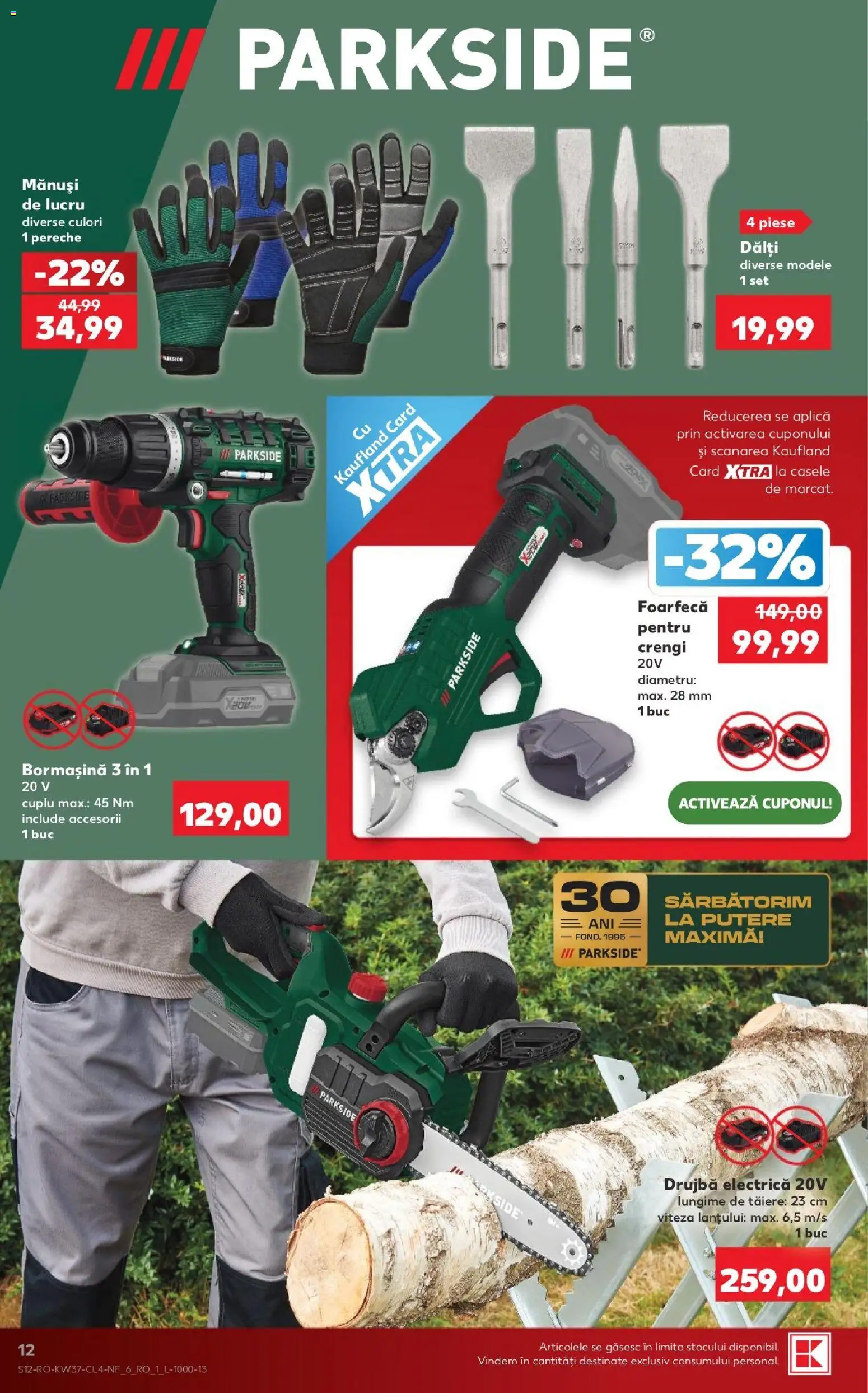 Catalog Kaufland 9 - 14 Septembrie 2026 | Pagina 12 | Produse: Mănuși, Electrică, Mănuși de lucru, Aplică