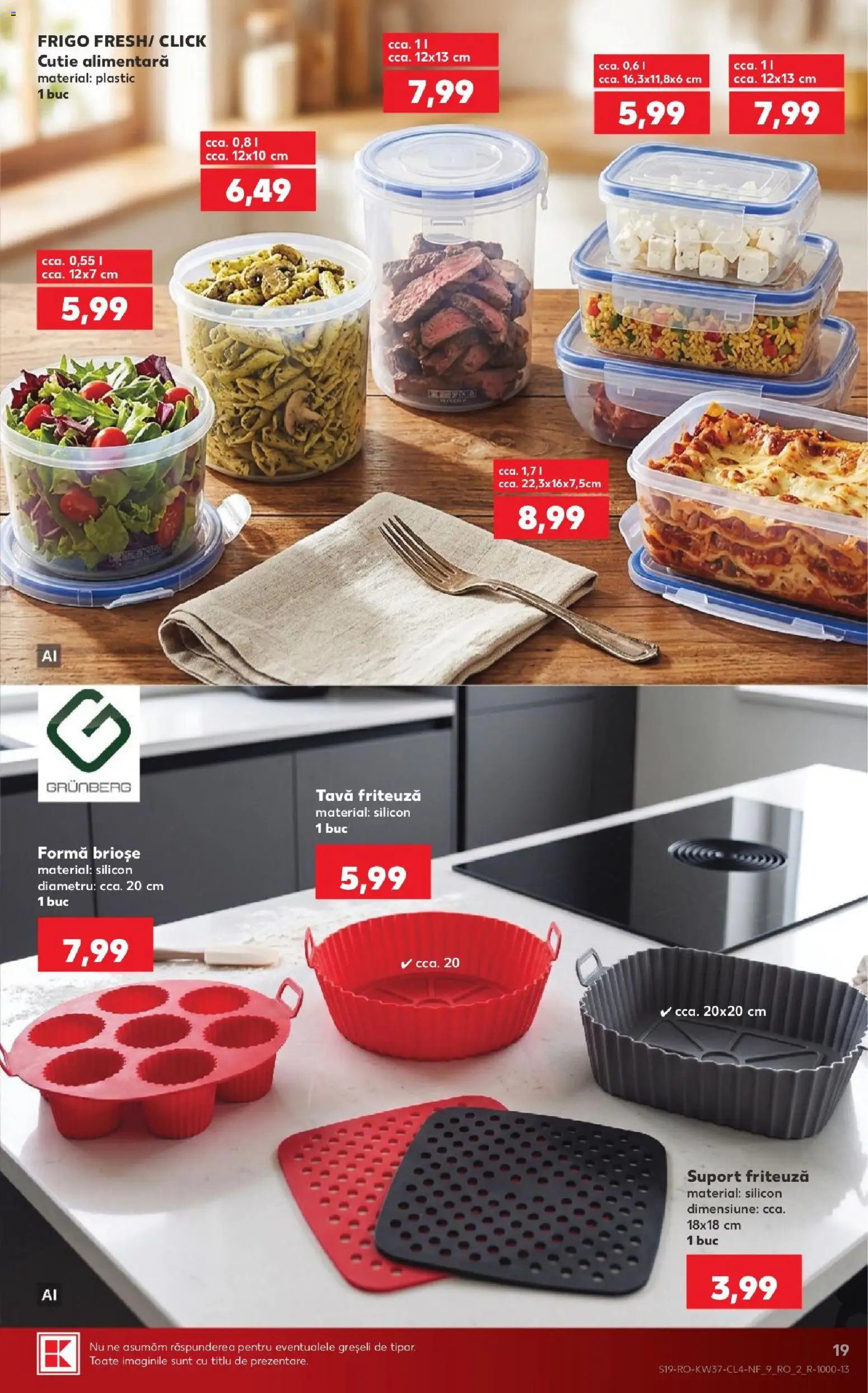 Catalog Kaufland 9 - 14 Septembrie 2026 | Pagina 19 | Produse: Briose, Tava, Friteuză, Cutie
