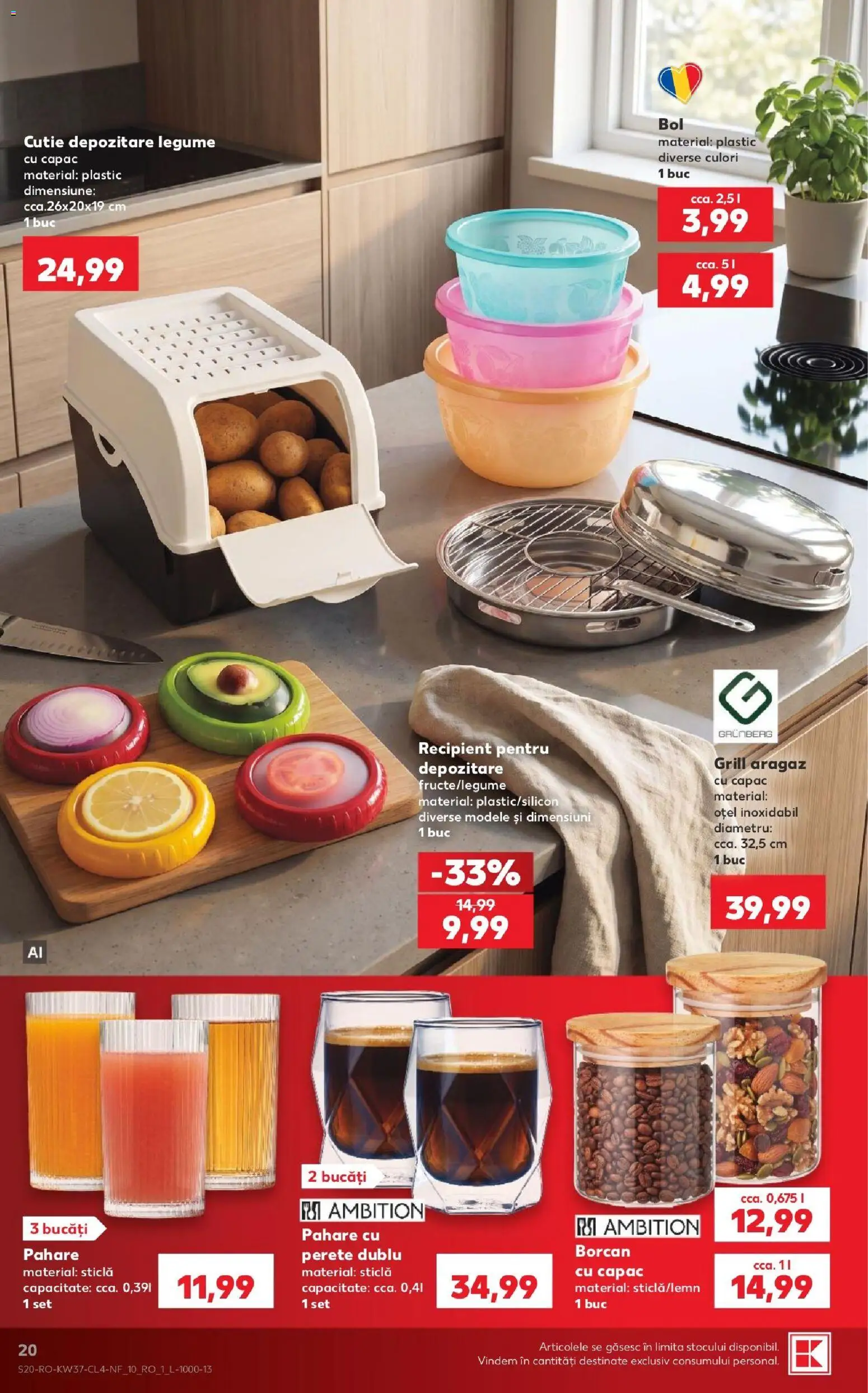 Catalog Kaufland 9 - 14 Septembrie 2026 | Pagina 20 | Produse: Pahare, Grill, Cutie, Legume