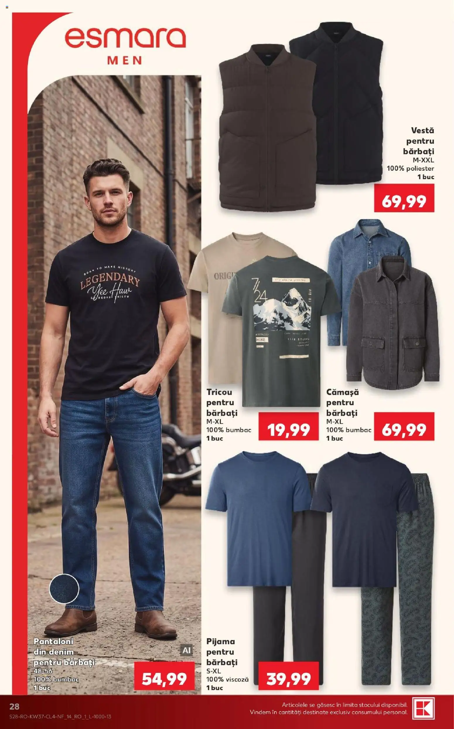 Catalog Kaufland 9 - 14 Septembrie 2026 | Pagina 28 | Produse: Pijamă, Tricou, Vestă, Pantaloni
