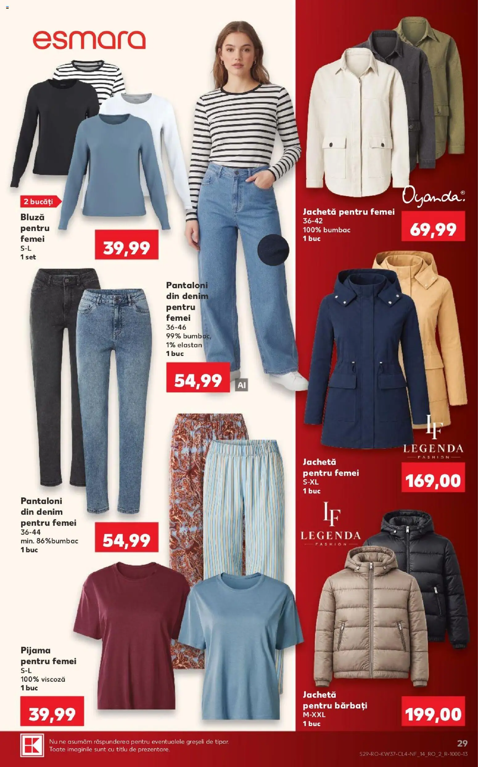 Catalog Kaufland 9 - 14 Septembrie 2026 | Pagina 29 | Produse: Jachetă, Pijamă, Bluză, Pantaloni