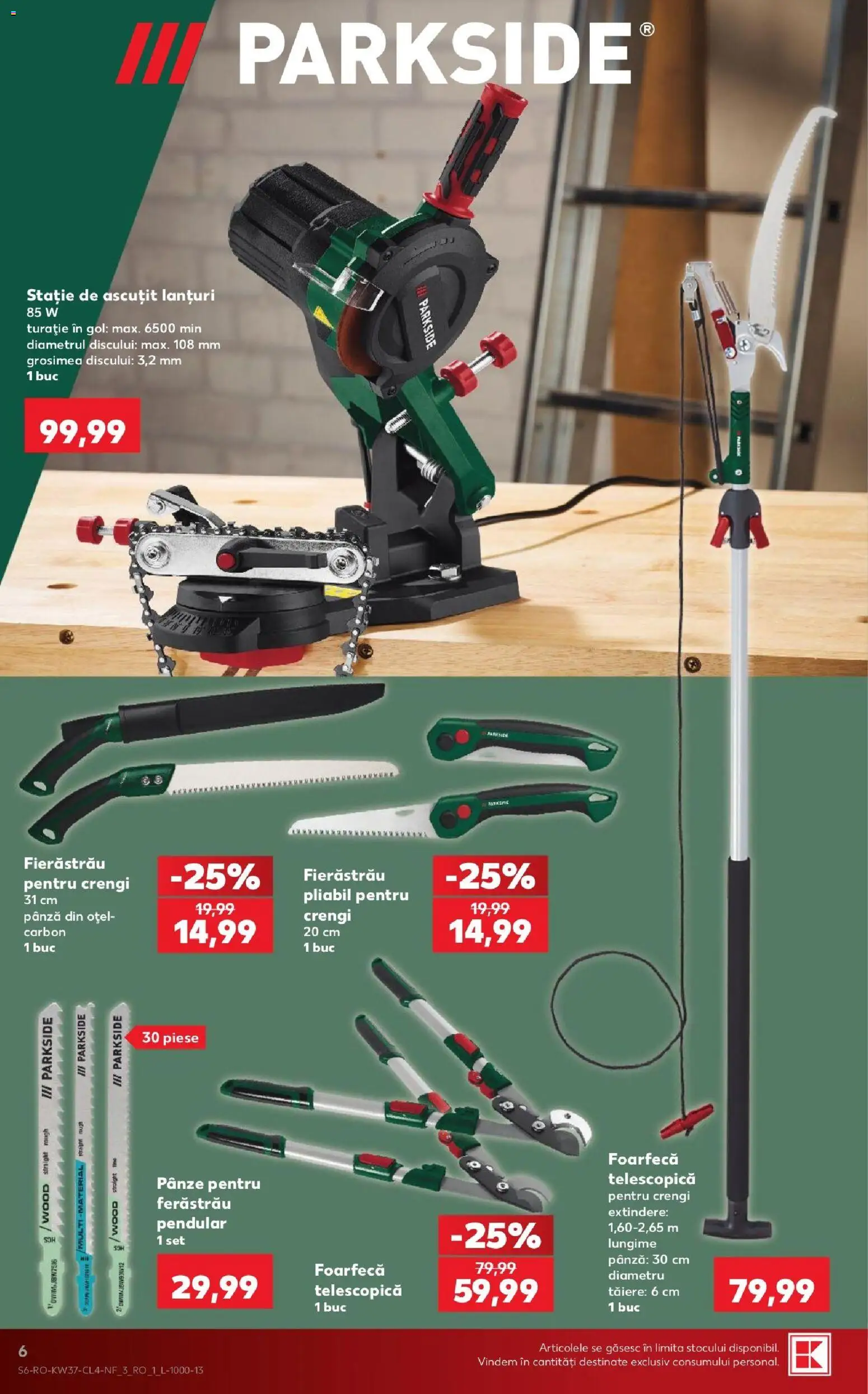 Catalog Kaufland 9 - 14 Septembrie 2026 | Pagina 6 | Produse: Ferăstrău, Parkside, Pânze
