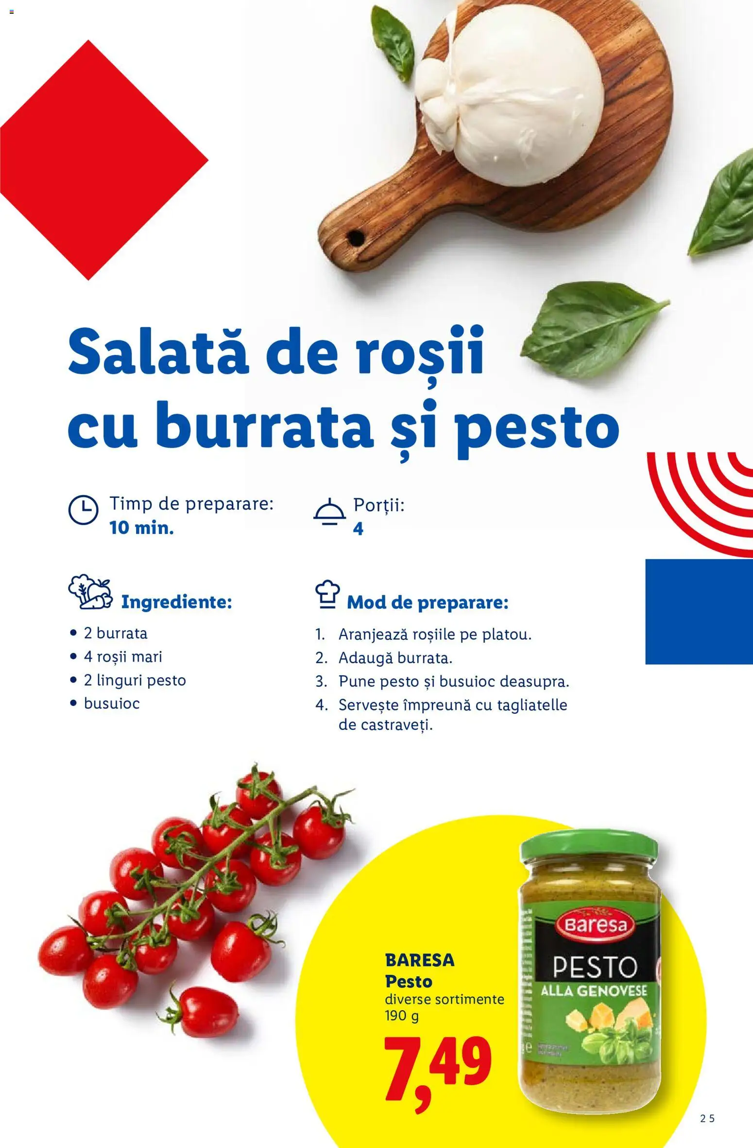 Catalog LIDL 7 2026 - 6 Septembrie 2028 | Pagina 25 | Produse: Burrata, Linguri, Roșii, Salată