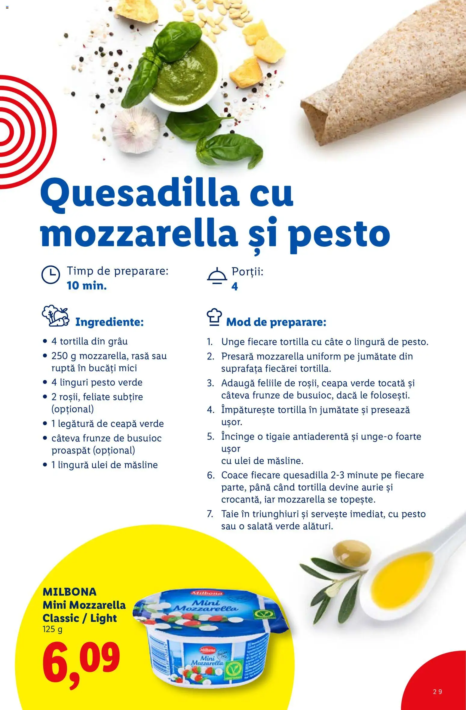 Catalog LIDL 7 2026 - 6 Septembrie 2028 | Pagina 29 | Produse: Linguri, Mozzarella, Ulei, Ceapă