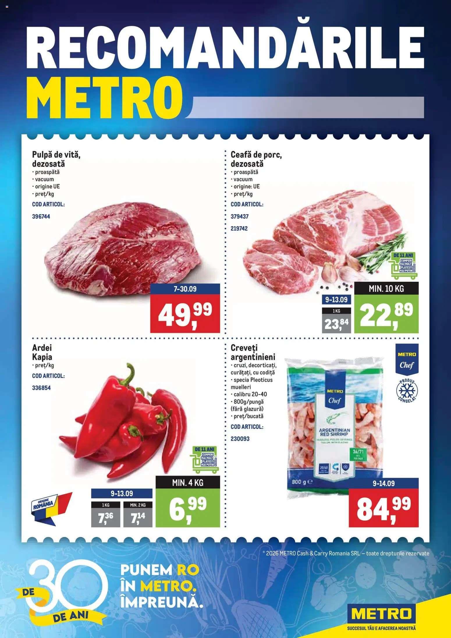 Catalog METRO 7 - 13 Septembrie 2026 | Pagina 1 | Produse: Ardei