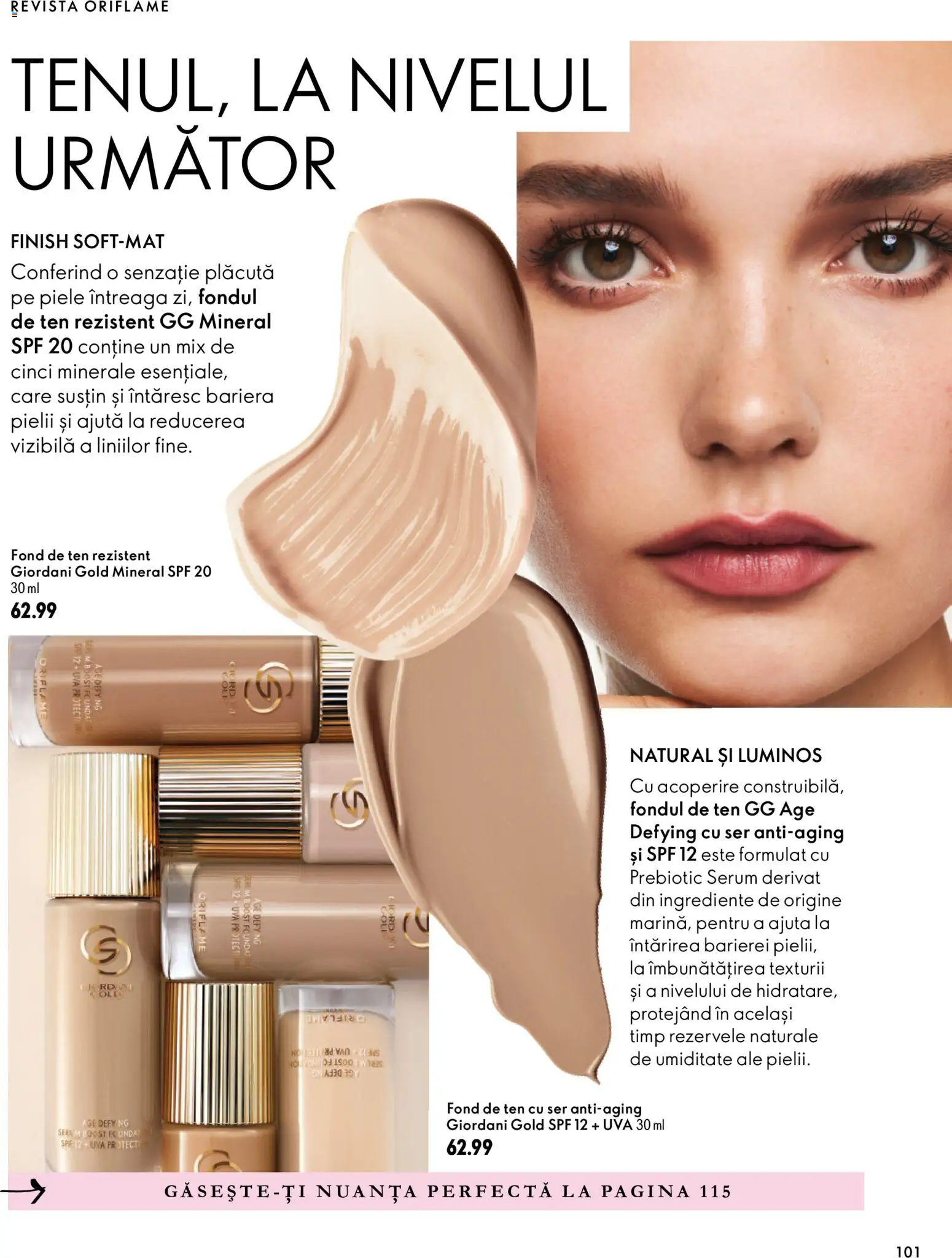 Catalog Oriflame 30 Septembrie - 9 Noiembrie 2026 | Pagina 101 | Produse: Fond de ten, Serum