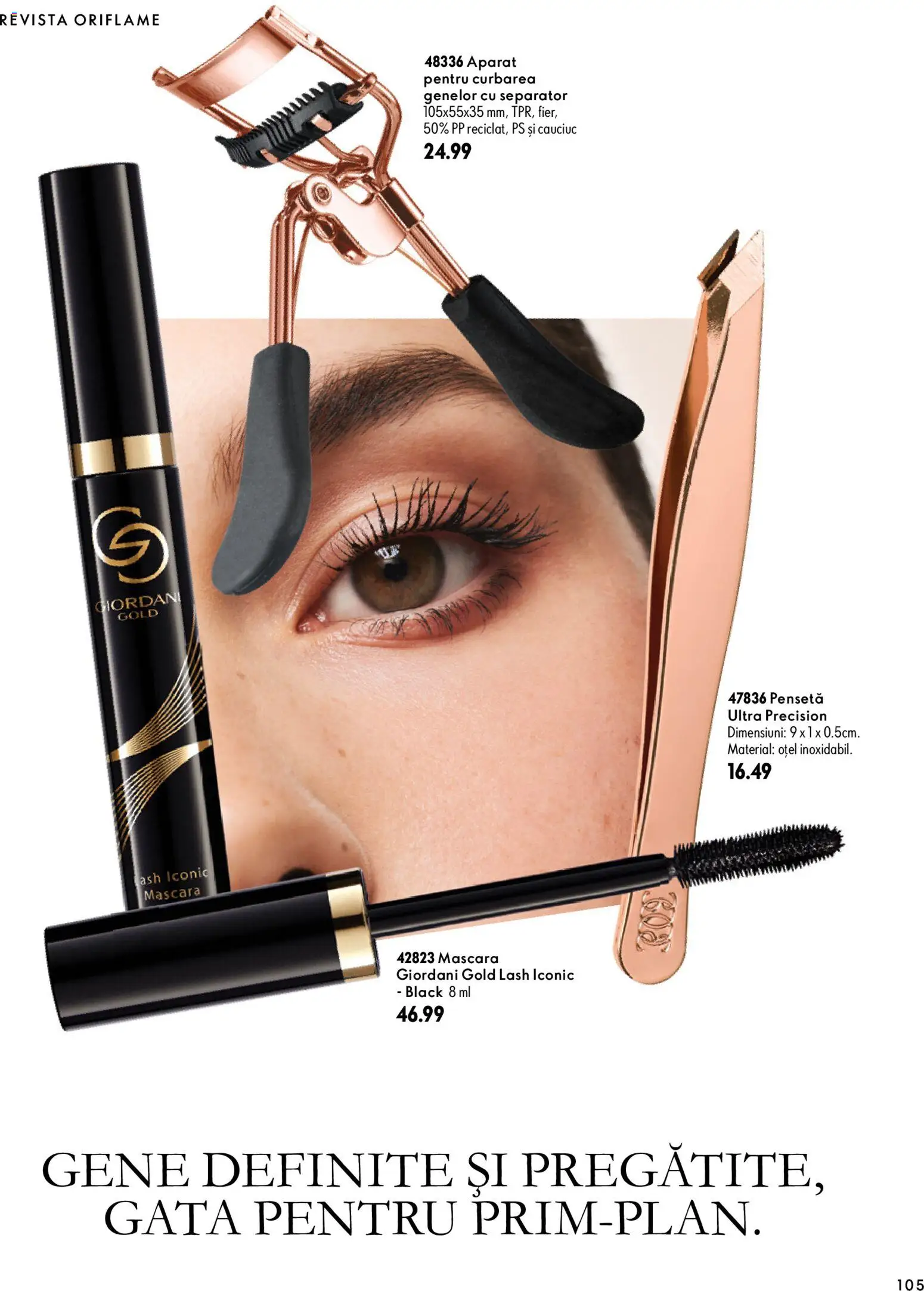 Catalog Oriflame 30 Septembrie - 9 Noiembrie 2026 | Pagina 105 | Produse: Pensetă, Aparat, Mascara, Black