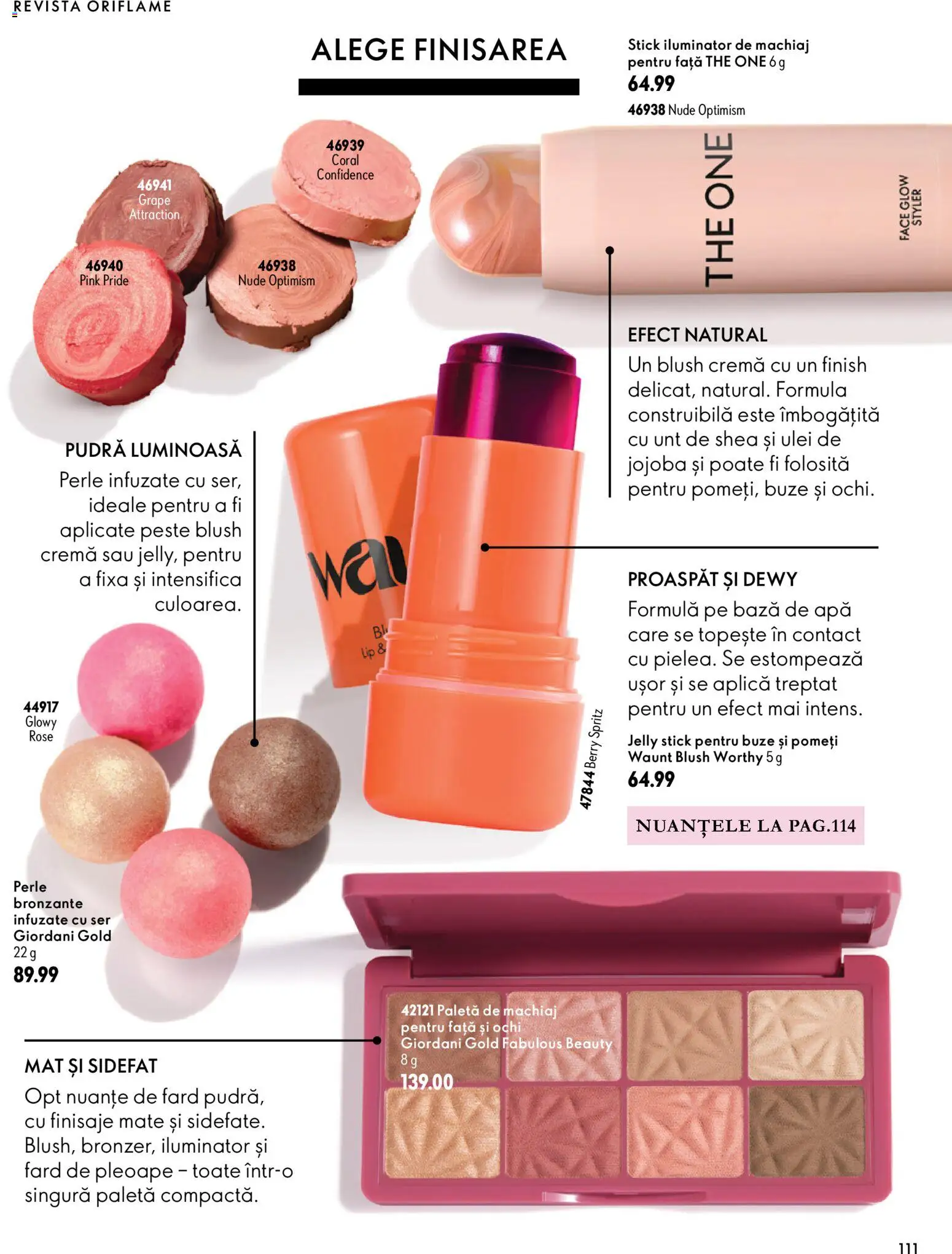 Catalog Oriflame 30 Septembrie - 9 Noiembrie 2026 | Pagina 111 | Produse: Machiaj, Blush, Unt, Cremă