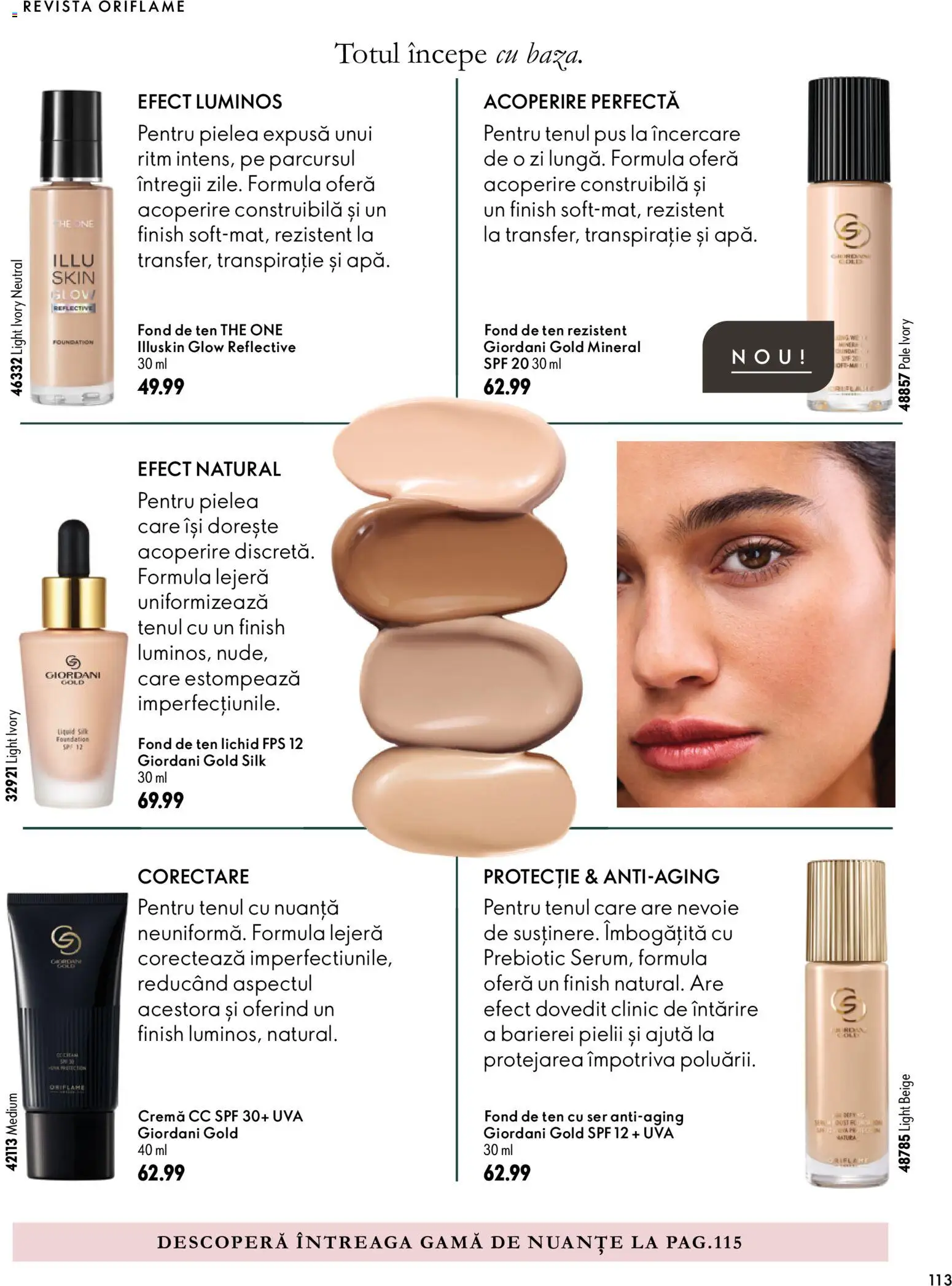 Catalog Oriflame 30 Septembrie - 9 Noiembrie 2026 | Pagina 113 | Produse: Fond de ten, Cremă