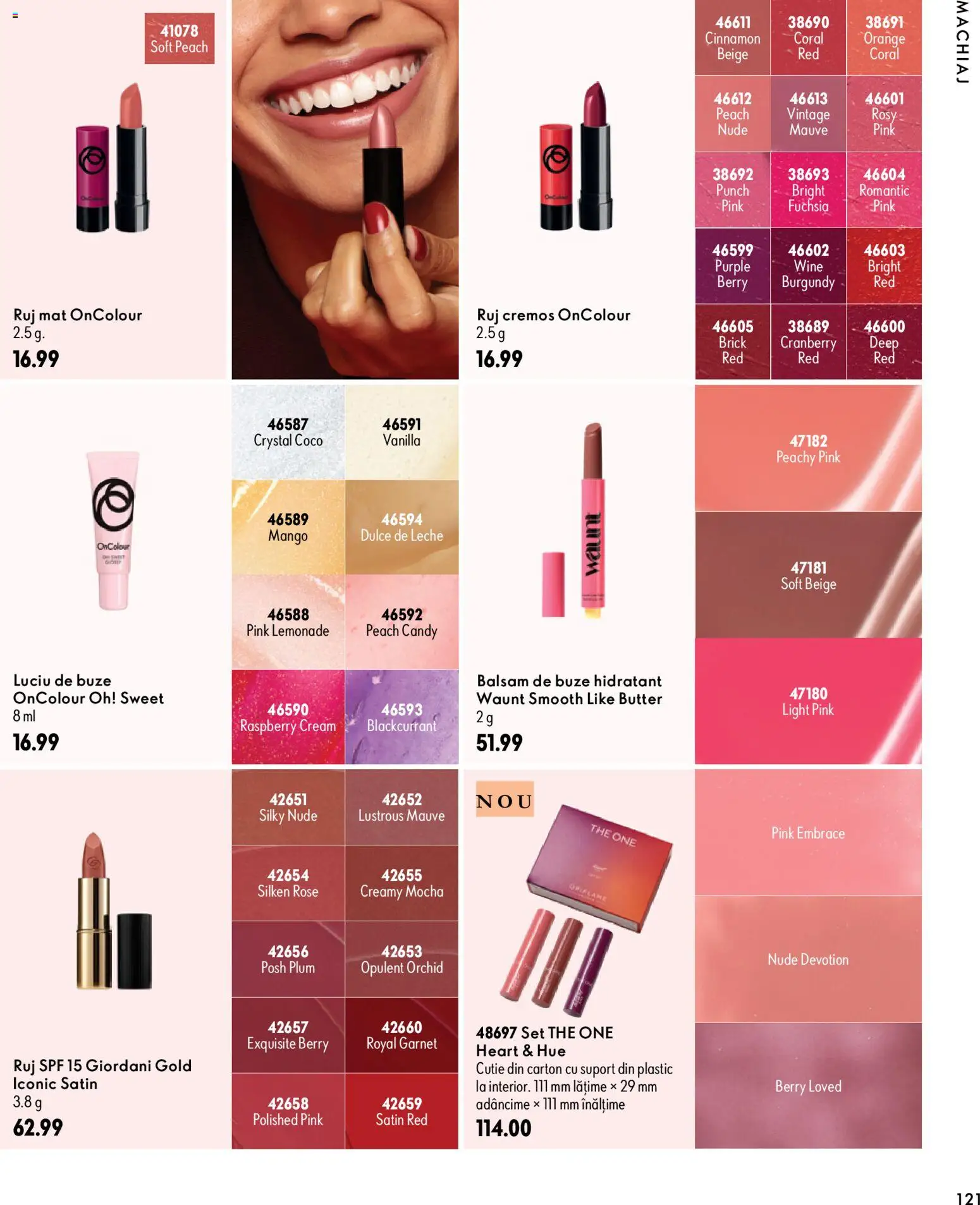 Catalog Oriflame 30 Septembrie - 9 Noiembrie 2026 | Pagina 121 | Produse: Machiaj, Ruj, Balsam de buze, Mango