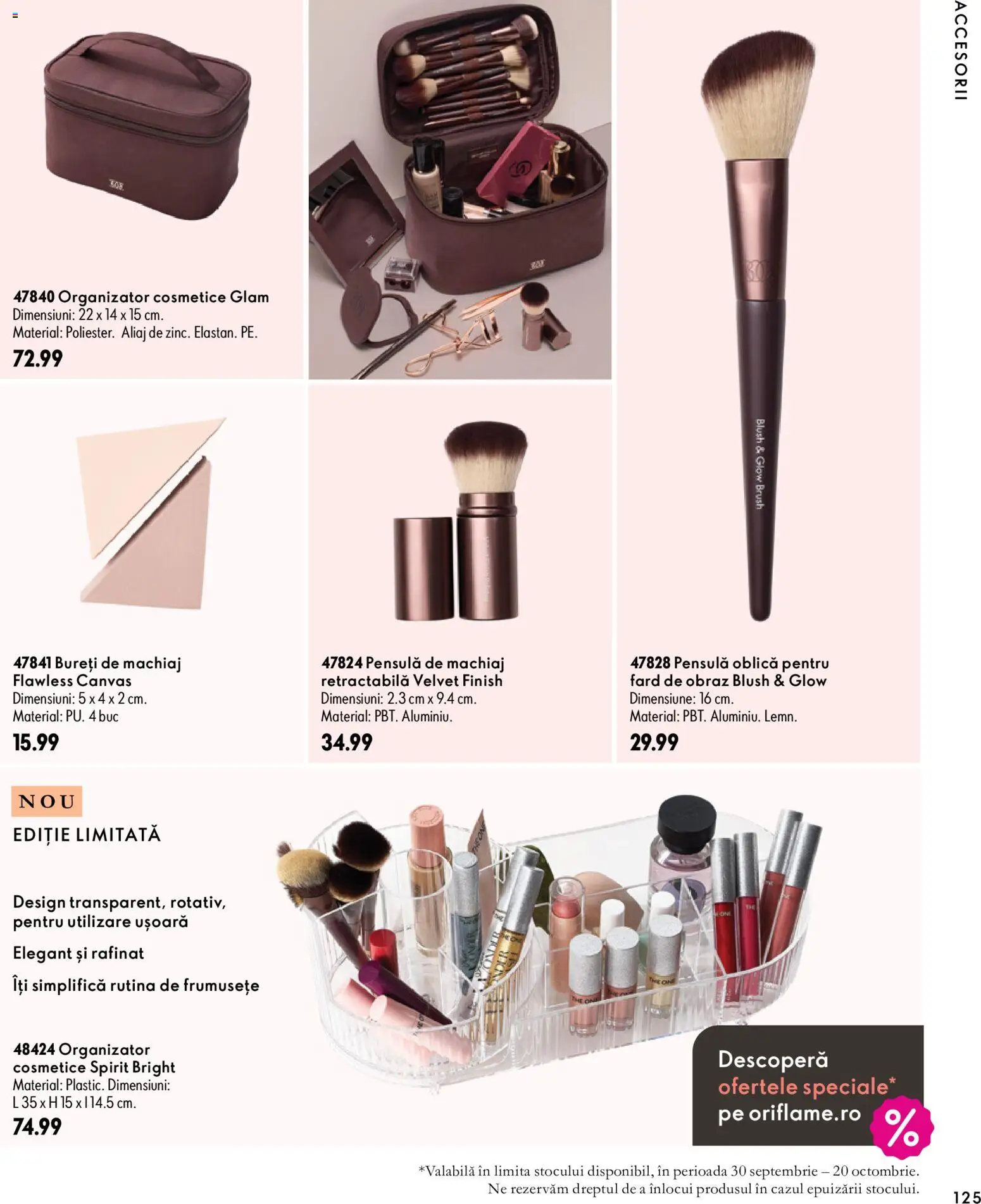 Catalog Oriflame 30 Septembrie - 9 Noiembrie 2026 | Pagina 125 | Produse: Machiaj, Blush, Organizator