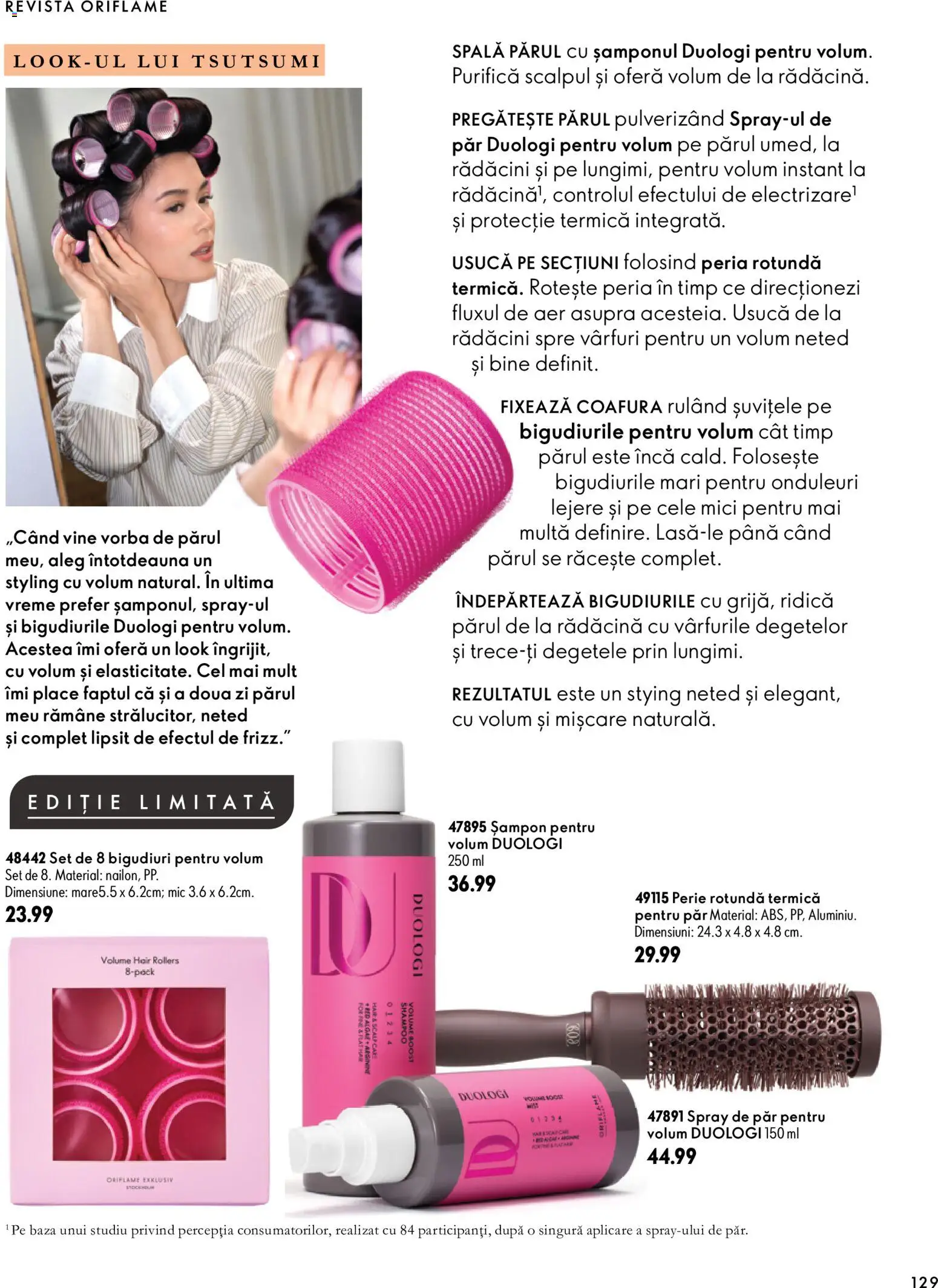 Catalog Oriflame 30 Septembrie - 9 Noiembrie 2026 | Pagina 129 | Produse: Mici, Perie, Șampon, Spray de păr