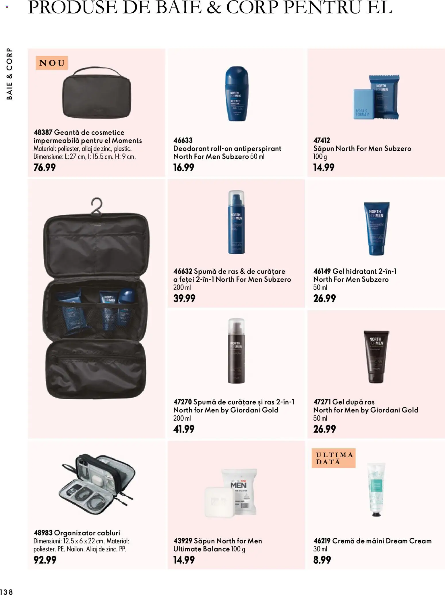 Catalog Oriflame 30 Septembrie - 9 Noiembrie 2026 | Pagina 138 | Produse: Cremă, Cremă de mâini, Deodorant, Antiperspirant