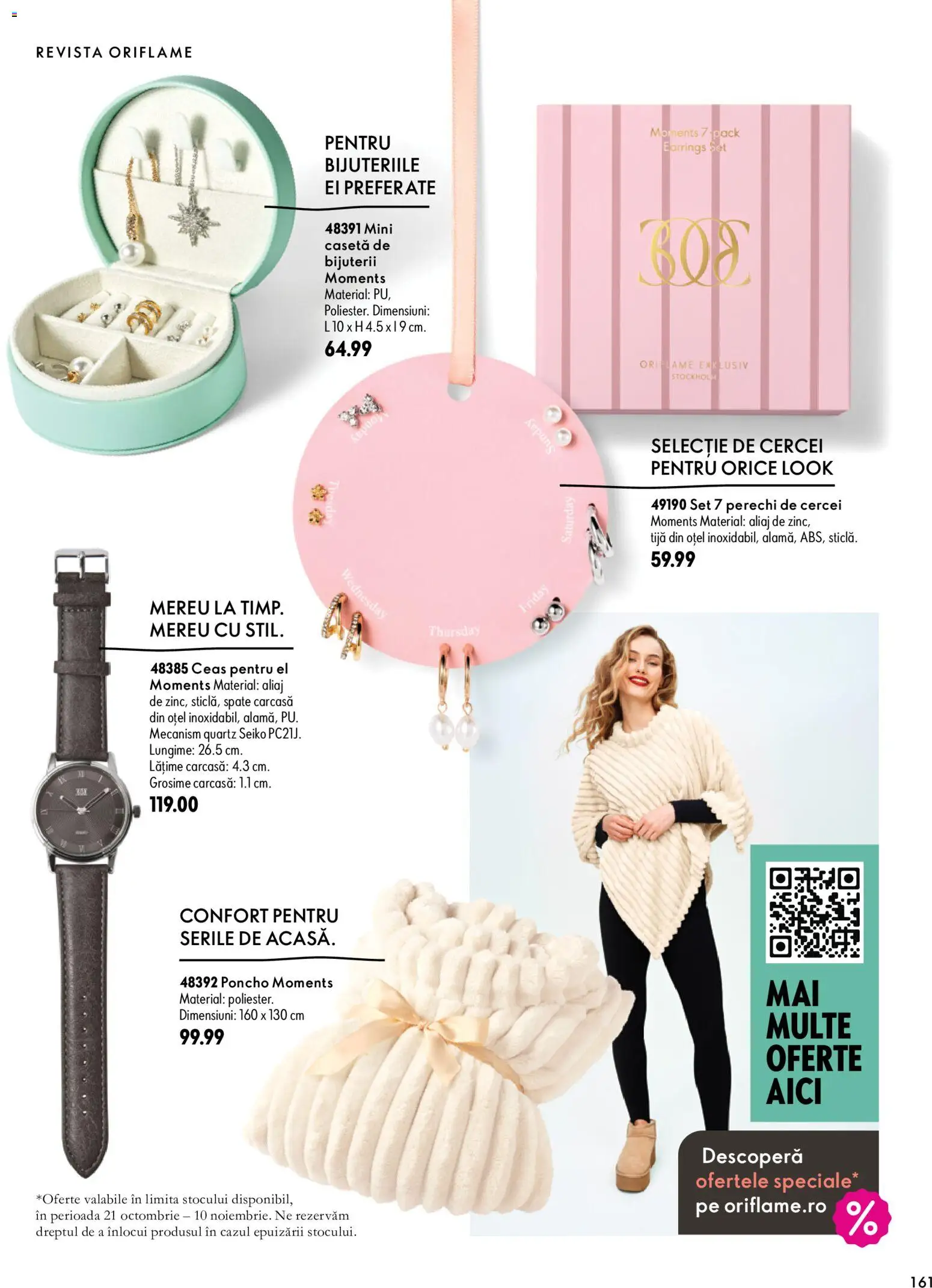 Catalog Oriflame 30 Septembrie - 9 Noiembrie 2026 | Pagina 161 | Produse: Ceas, Carcasă, Cercei