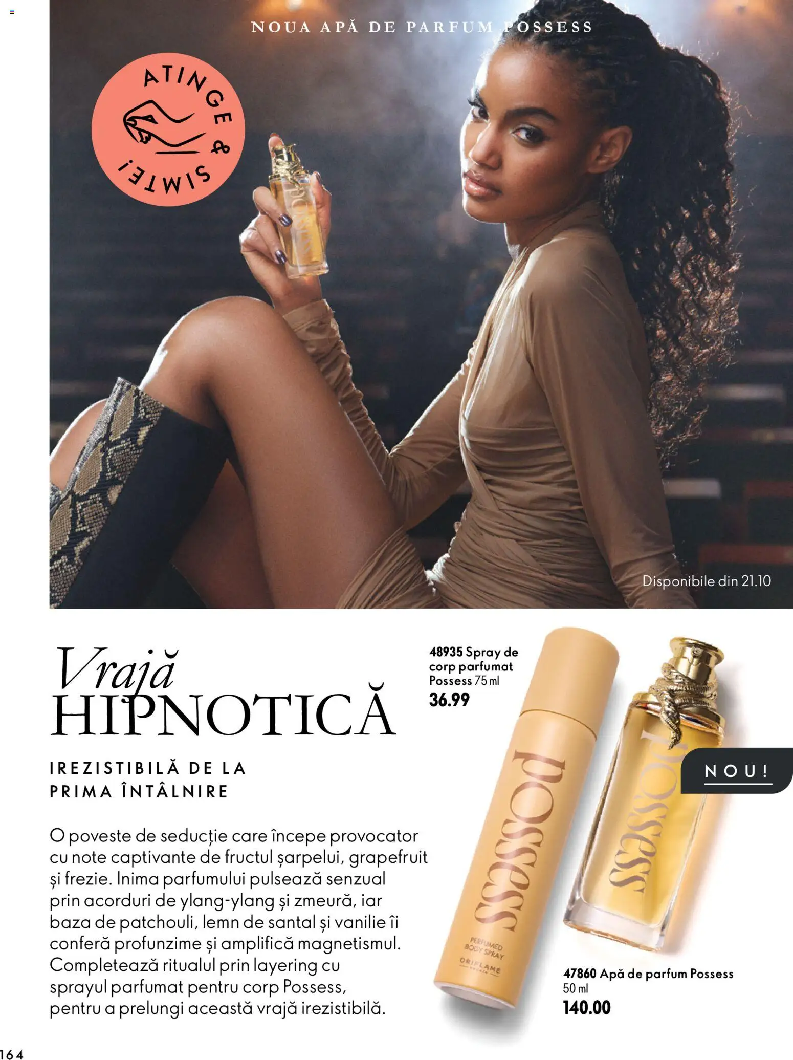 Catalog Oriflame 30 Septembrie - 9 Noiembrie 2026 | Pagina 164 | Produse: Apă de parfum, Body, Parfum, Apă