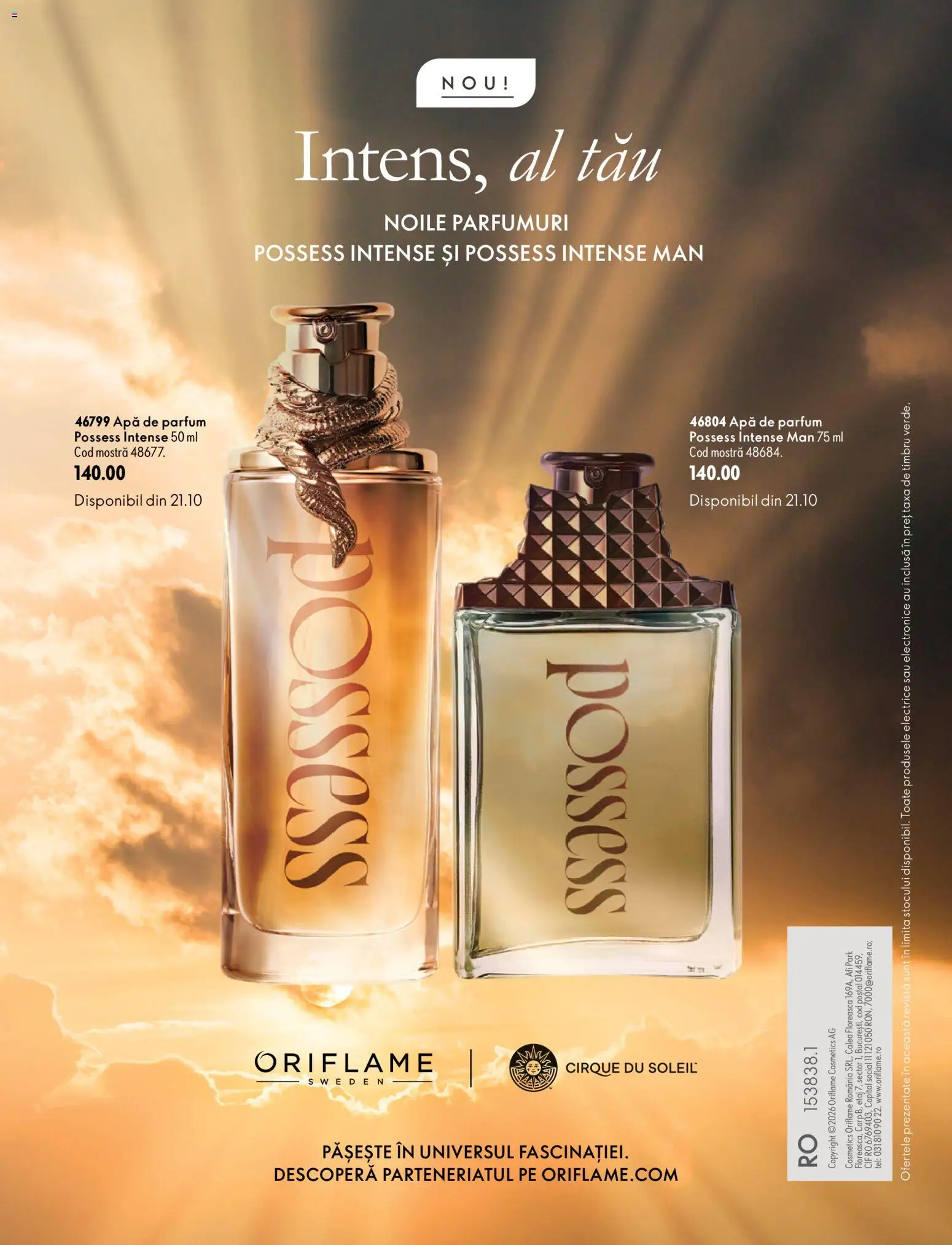 Catalog Oriflame 30 Septembrie - 9 Noiembrie 2026 | Pagina 172 | Produse: Apă de parfum, Cif, Intense, Apă