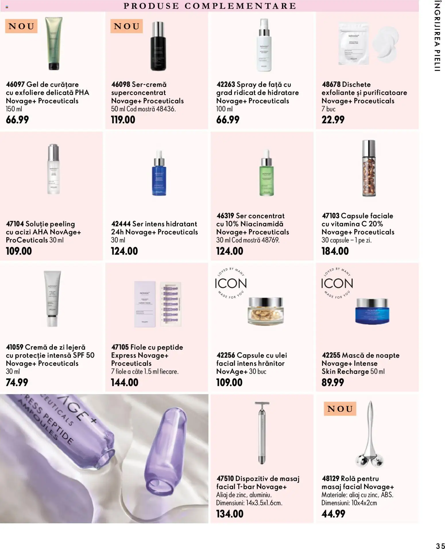 Catalog Oriflame 30 Septembrie - 9 Noiembrie 2026 | Pagina 35 | Produse: Capsule cu ulei, Gel de curățare, Ulei, Intense