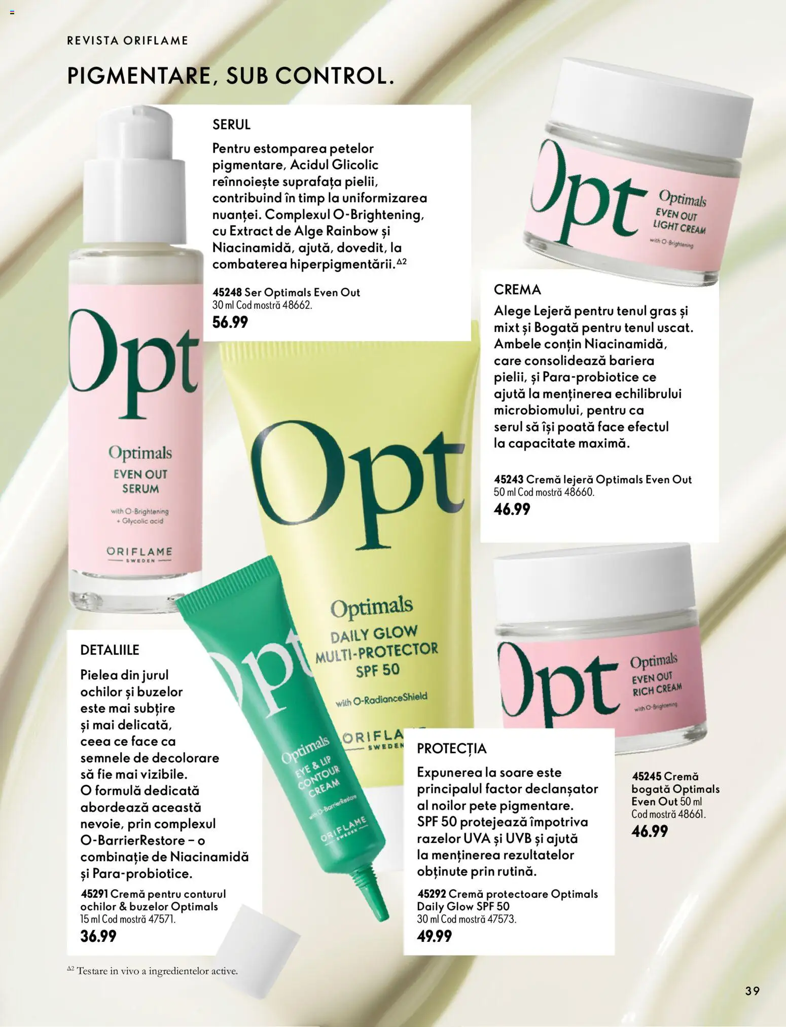 Catalog Oriflame 30 Septembrie - 9 Noiembrie 2026 | Pagina 39 | Produse: Serum, Cremă