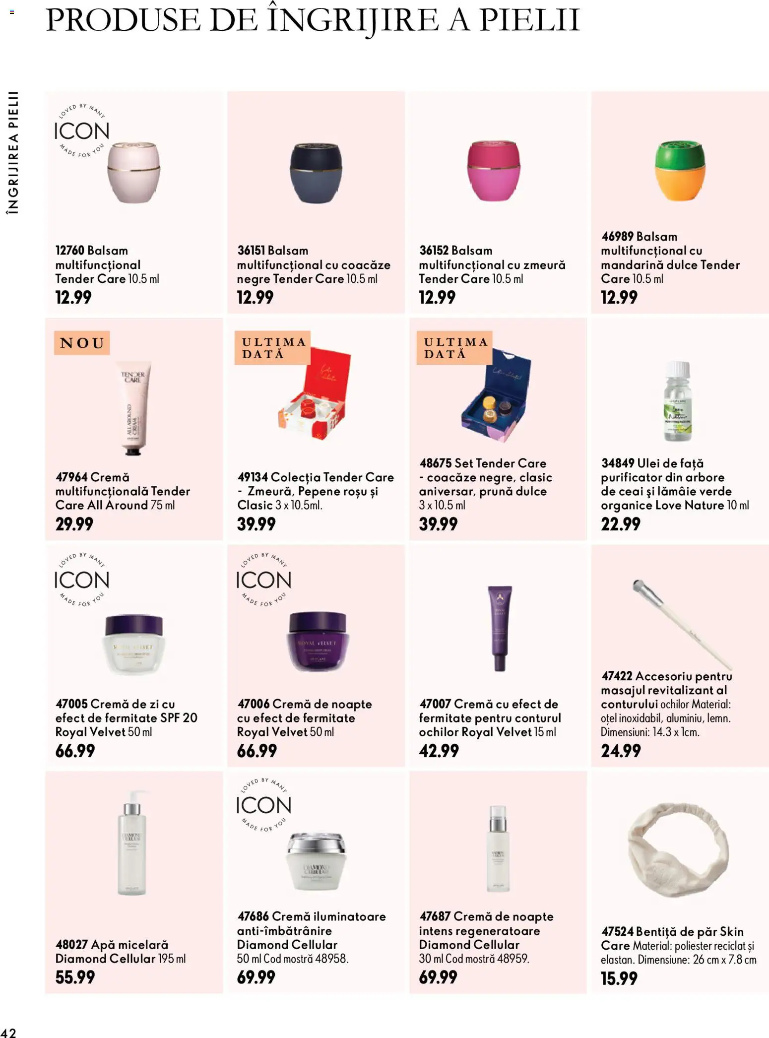 Catalog Oriflame 30 Septembrie - 9 Noiembrie 2026 | Pagina 42 | Produse: Zmeură, Apă micelară, Ceai, Lămâie