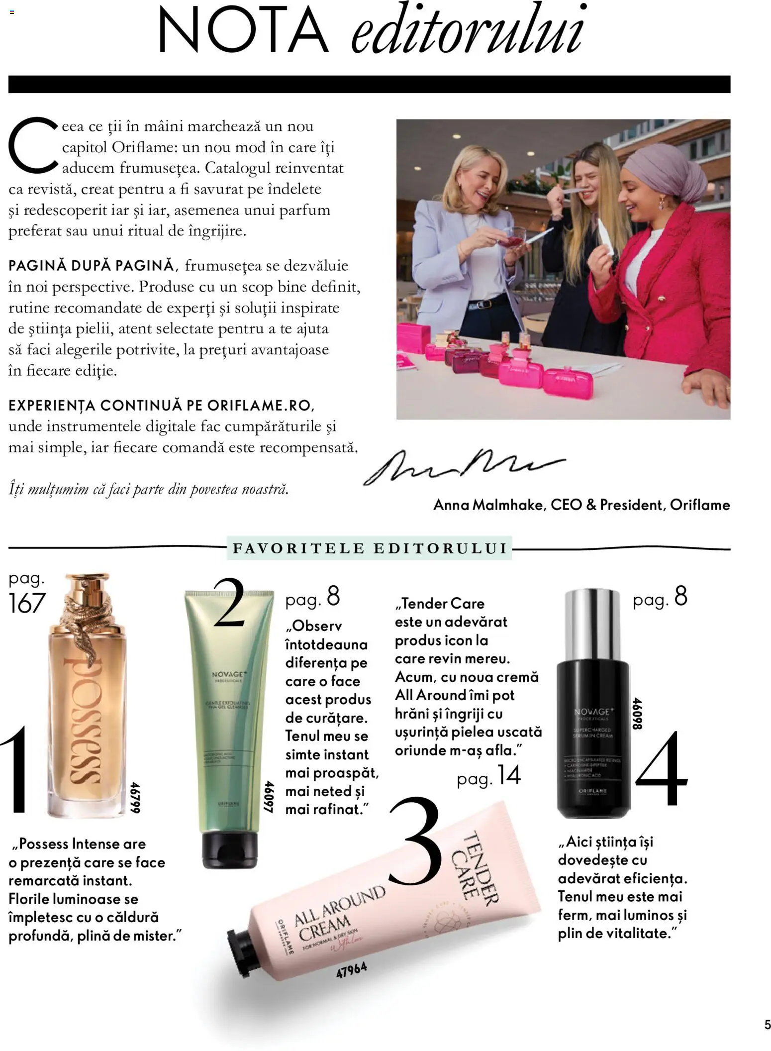 Catalog Oriflame 30 Septembrie - 9 Noiembrie 2026 | Pagina 5 | Produse: Serum, Parfum, Cremă, Intense