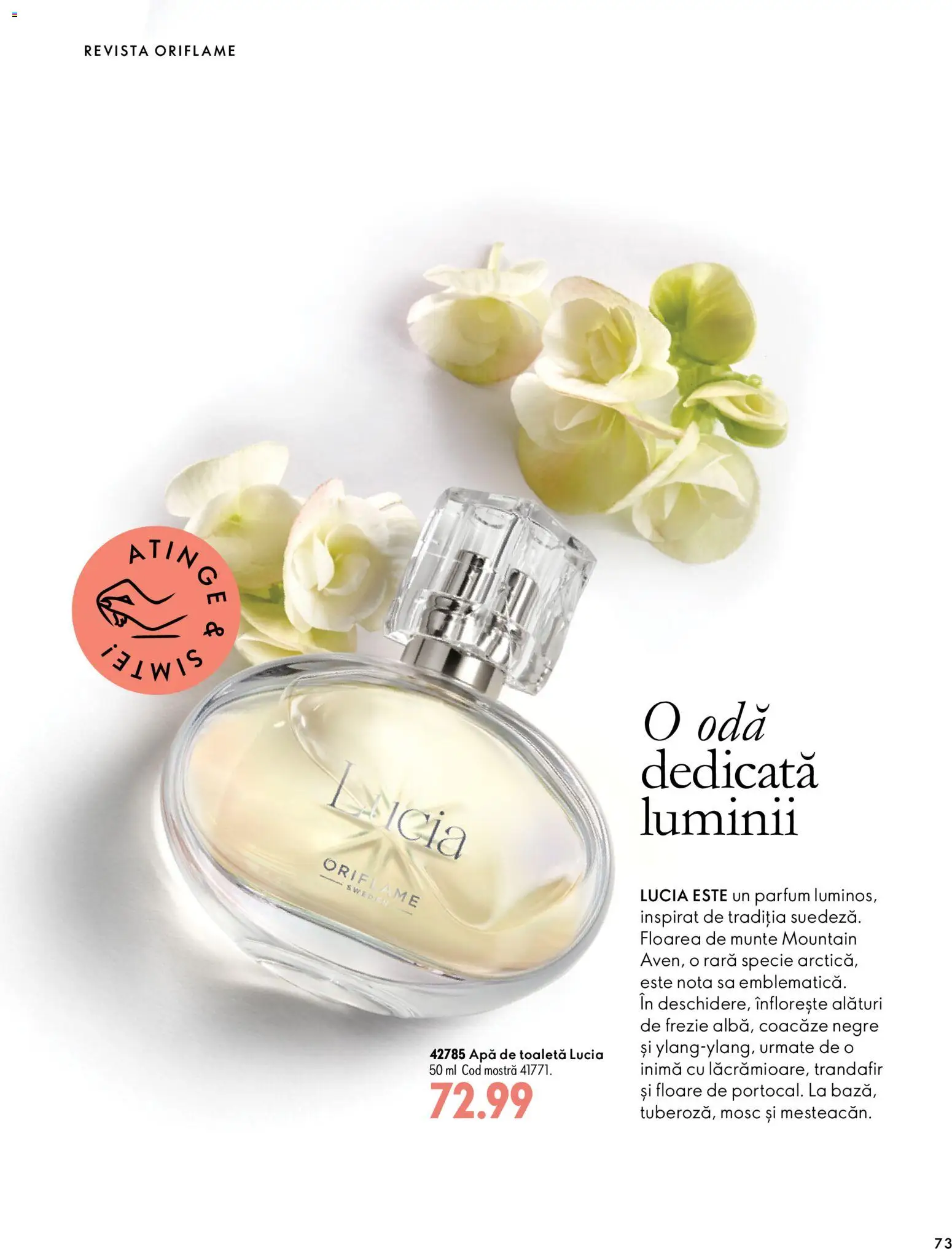 Catalog Oriflame 30 Septembrie - 9 Noiembrie 2026 | Pagina 73 | Produse: Toaletă, Parfum, Apă de toaletă, Apă