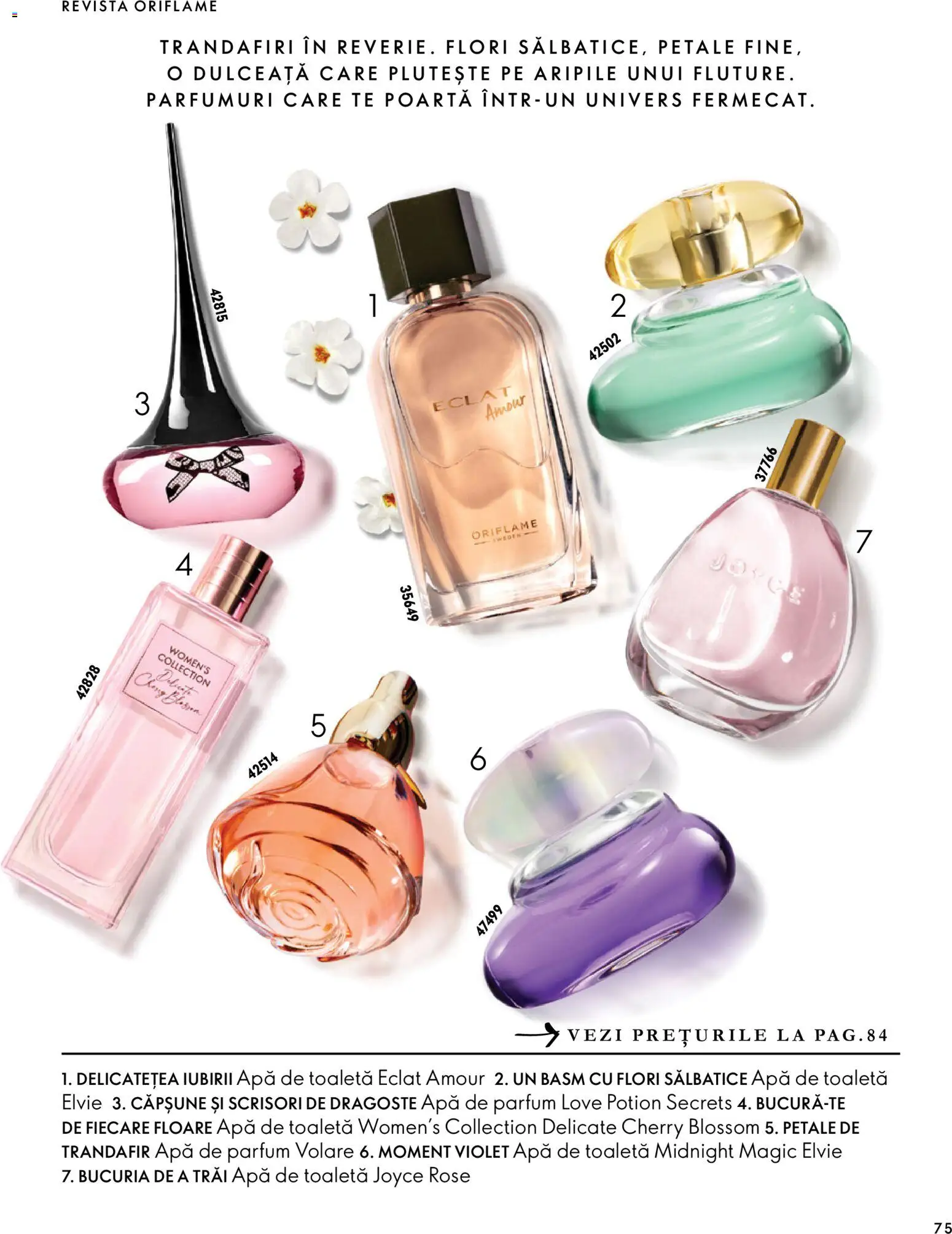 Catalog Oriflame 30 Septembrie - 9 Noiembrie 2026 | Pagina 75 | Produse: Apă de parfum, Toaletă, Parfum, Apă