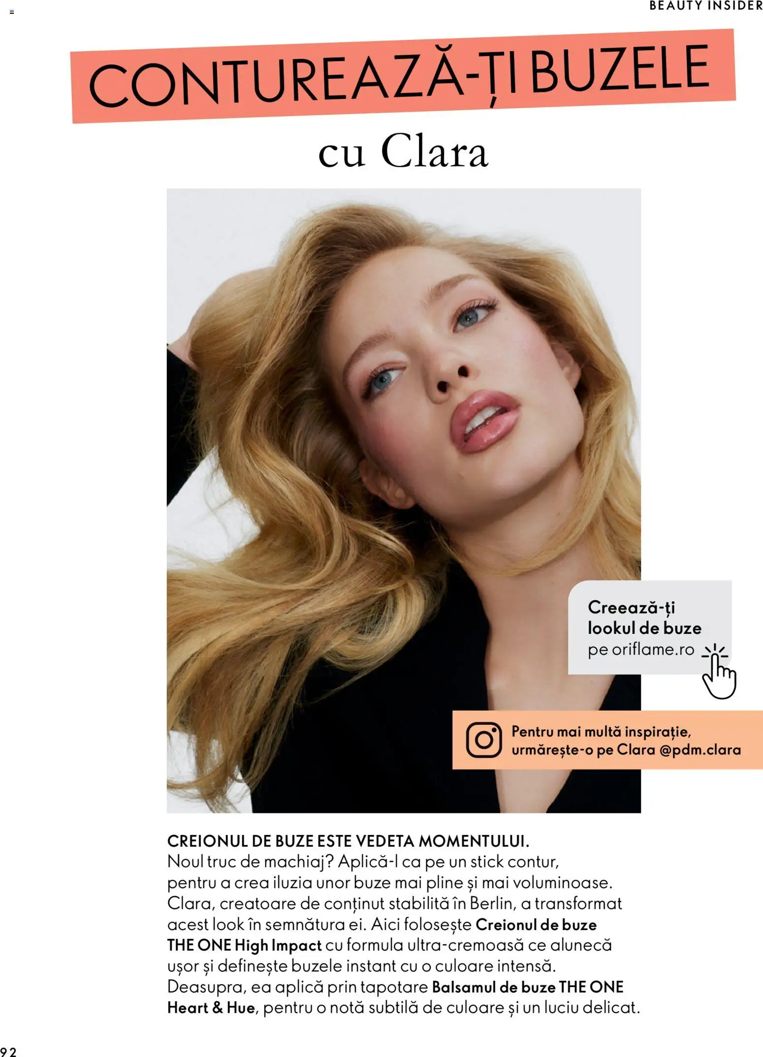 Catalog Oriflame 30 Septembrie - 9 Noiembrie 2026 | Pagina 92 | Produse: Aplică, Machiaj, Impact
