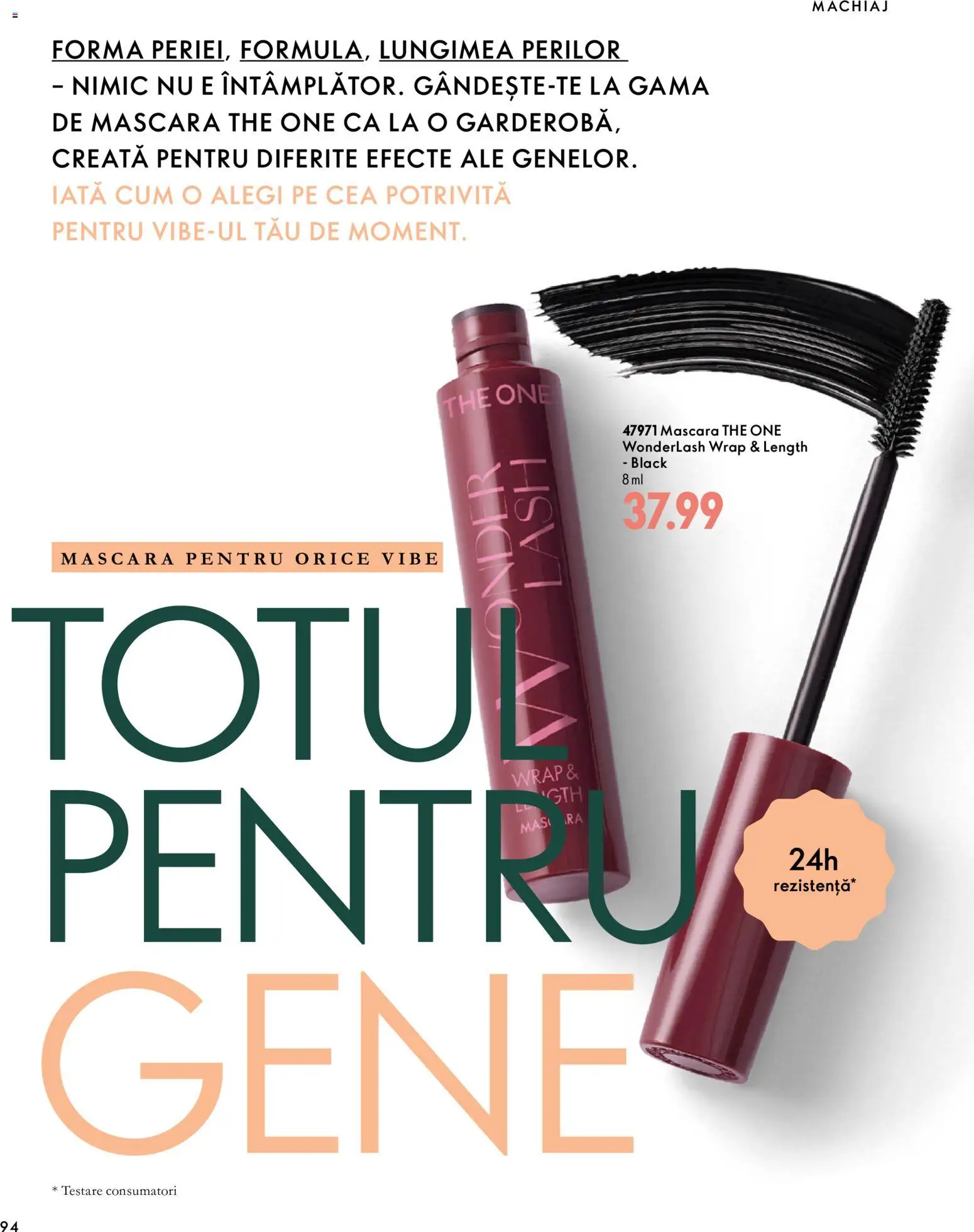 Catalog Oriflame 30 Septembrie - 9 Noiembrie 2026 | Pagina 94 | Produse: Machiaj, Mascara, Black