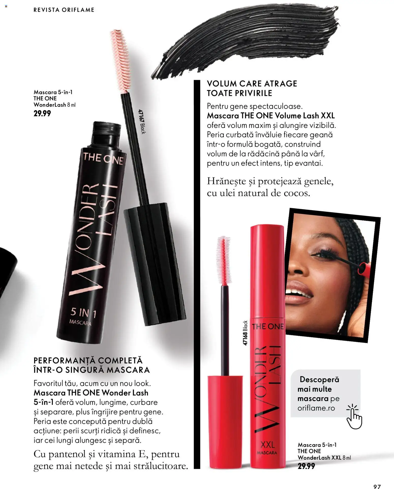 Catalog Oriflame 30 Septembrie - 9 Noiembrie 2026 | Pagina 97 | Produse: Mascara, Tip, Plus, Black