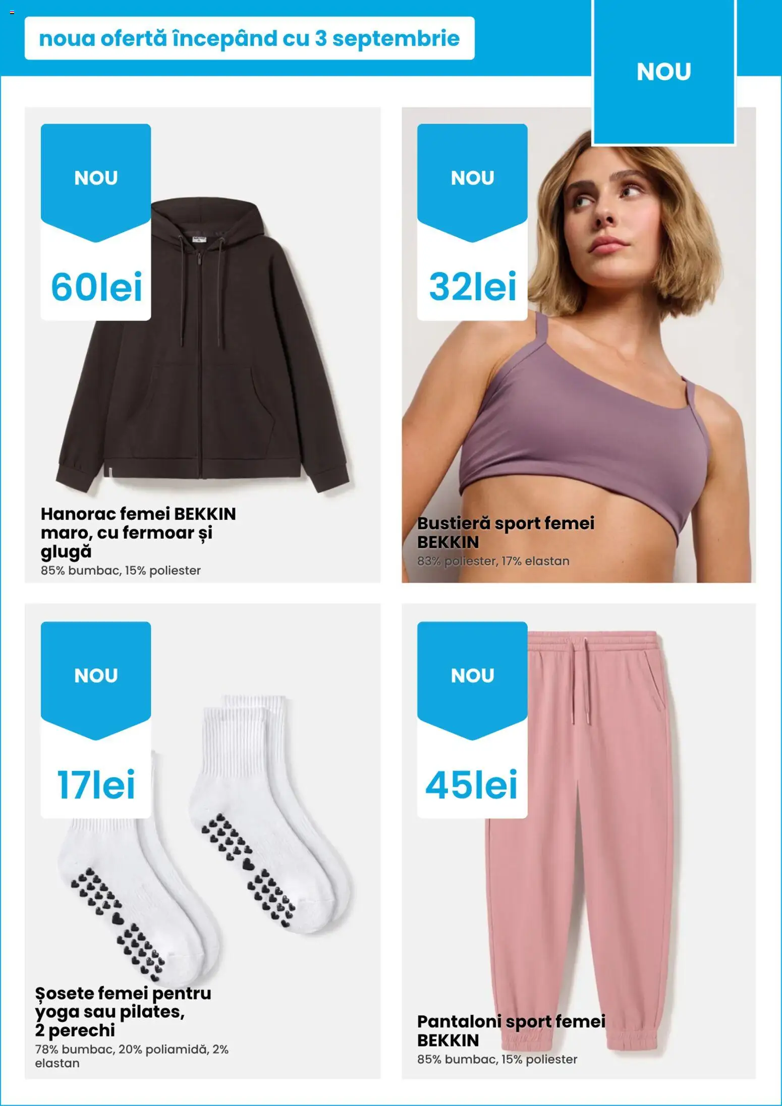 Catalog Pepco 3 - 8 Septembrie 2026 | Pagina 5 | Produse: Bustieră, Sport, Pantaloni, Șosete