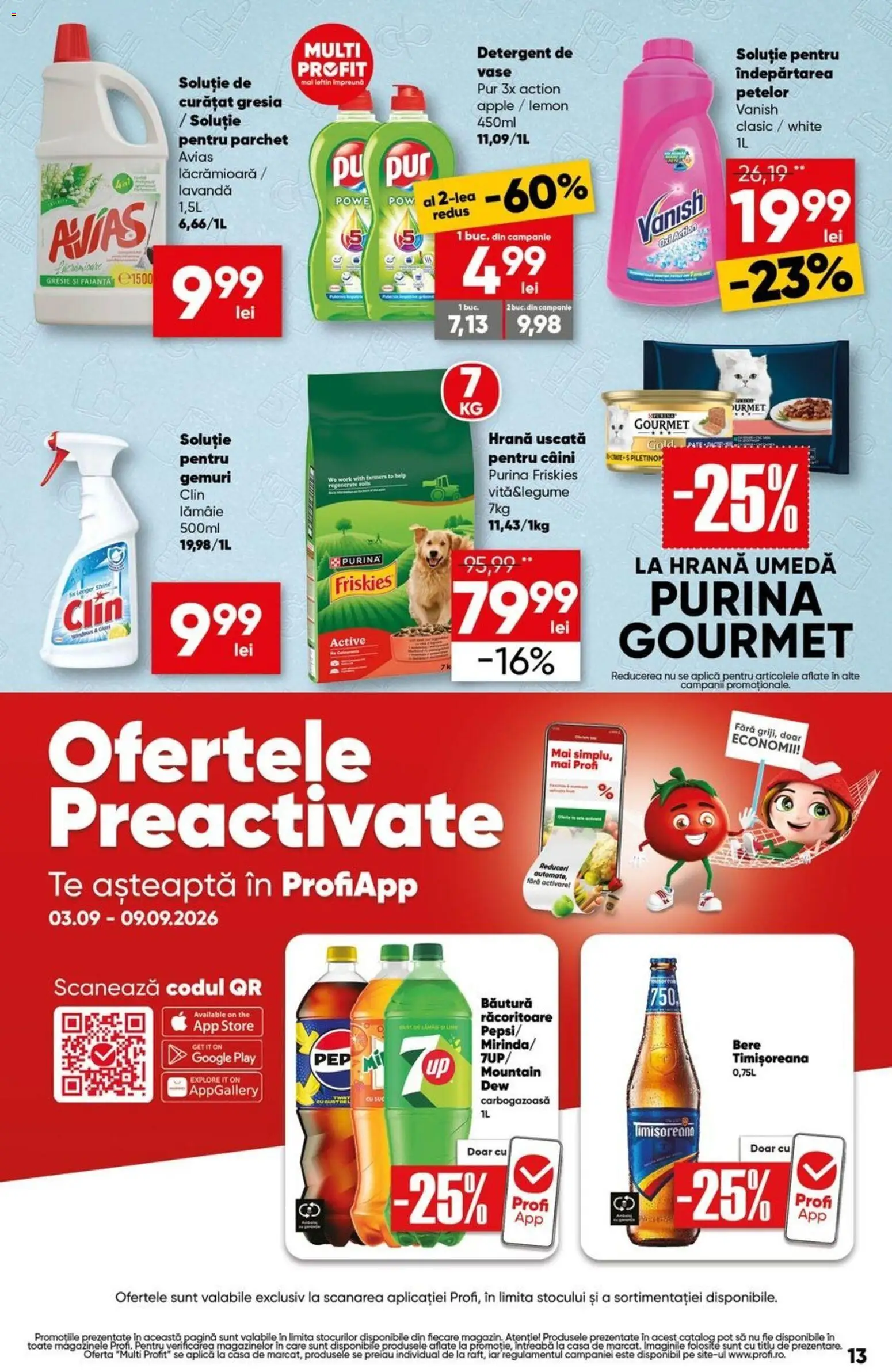 Catalog Profi 3 - 8 Septembrie 2026 | Pagina 13 | Produse: Suc, Bere, Îndepărtarea petelor, Lămâie