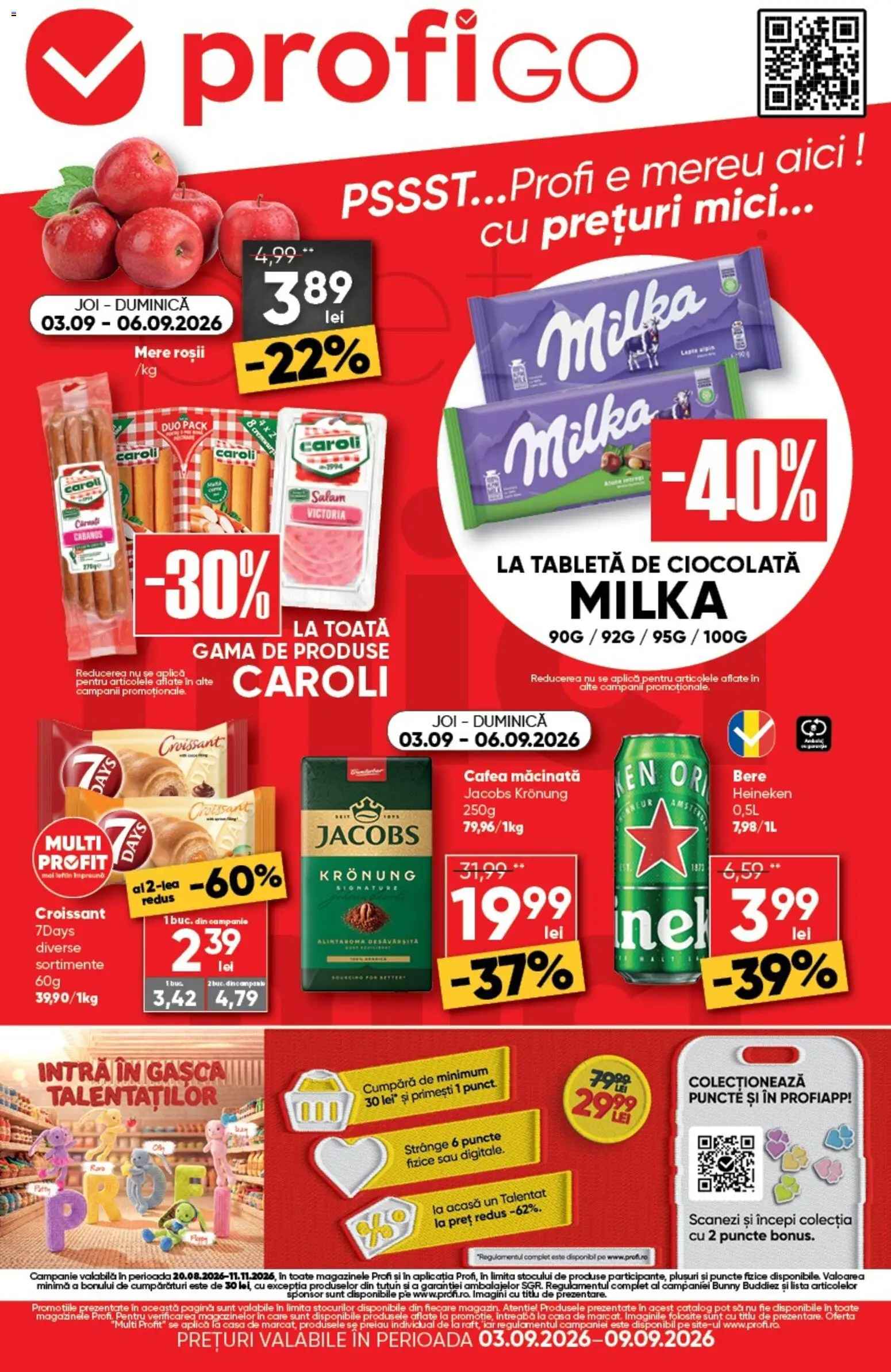 Catalog Profi 3 - 8 Septembrie 2026 | Pagina 1 | Produse: Aplică, Jacobs, Cafea, Mere
