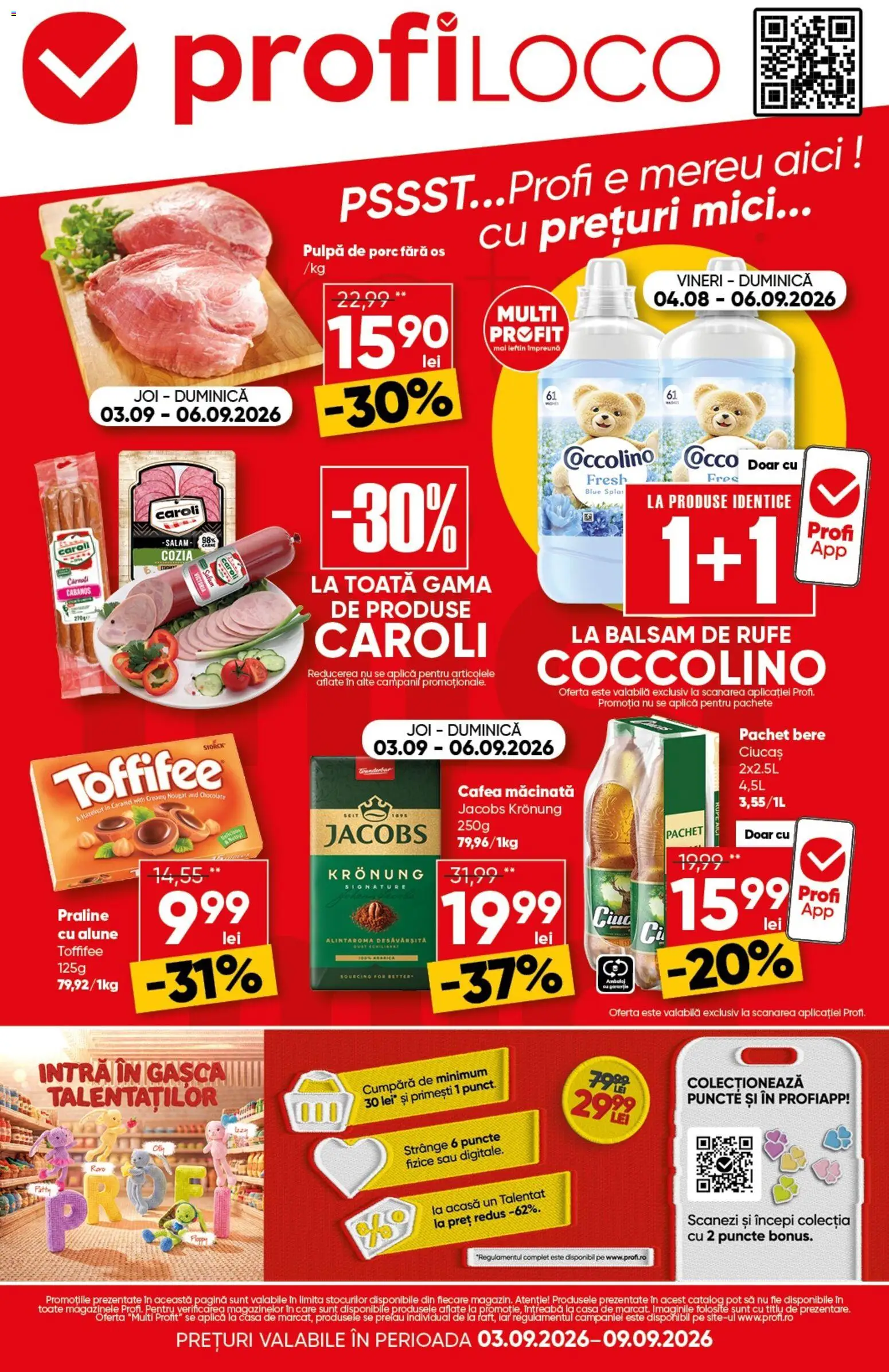 Catalog Profi 3 - 8 Septembrie 2026 | Pagina 1 | Produse: Toffifee, Jacobs, Cabanos, Bere