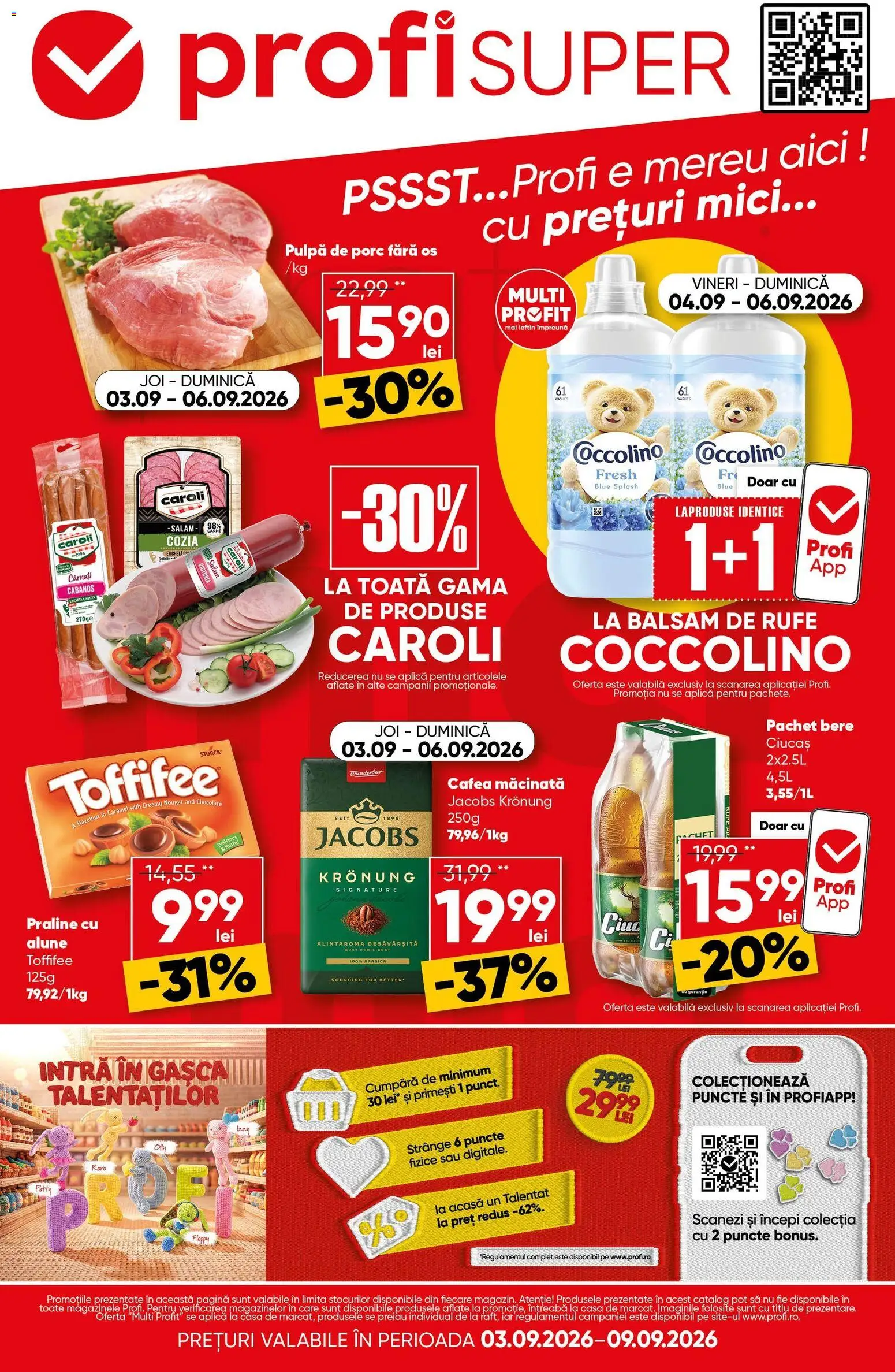 Catalog Profi 3 - 8 Septembrie 2026 | Pagina 1 | Produse: Aplică, Praline, Cabanos, Salam