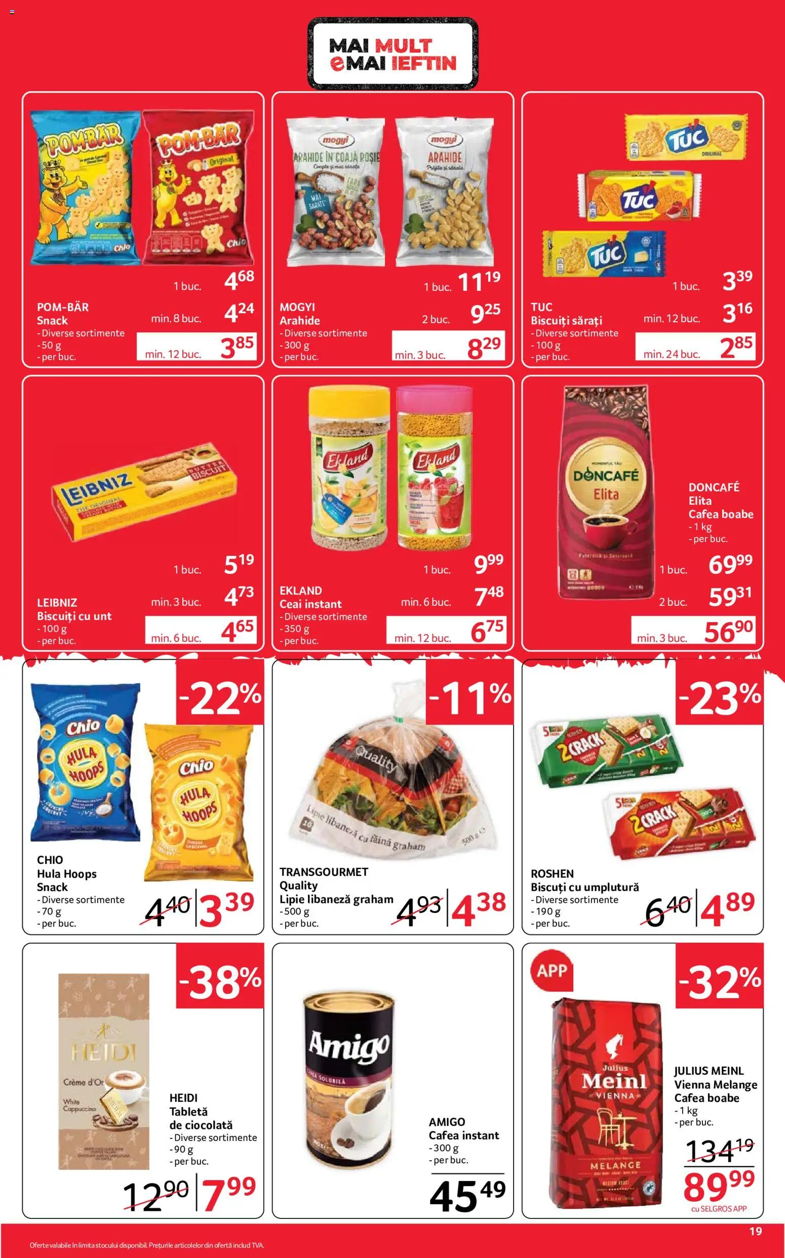 Catalog Selgros 4 - 16 Septembrie 2026 | Pagina 19 | Produse: Unt, Ciocolată, Făină, Ceai