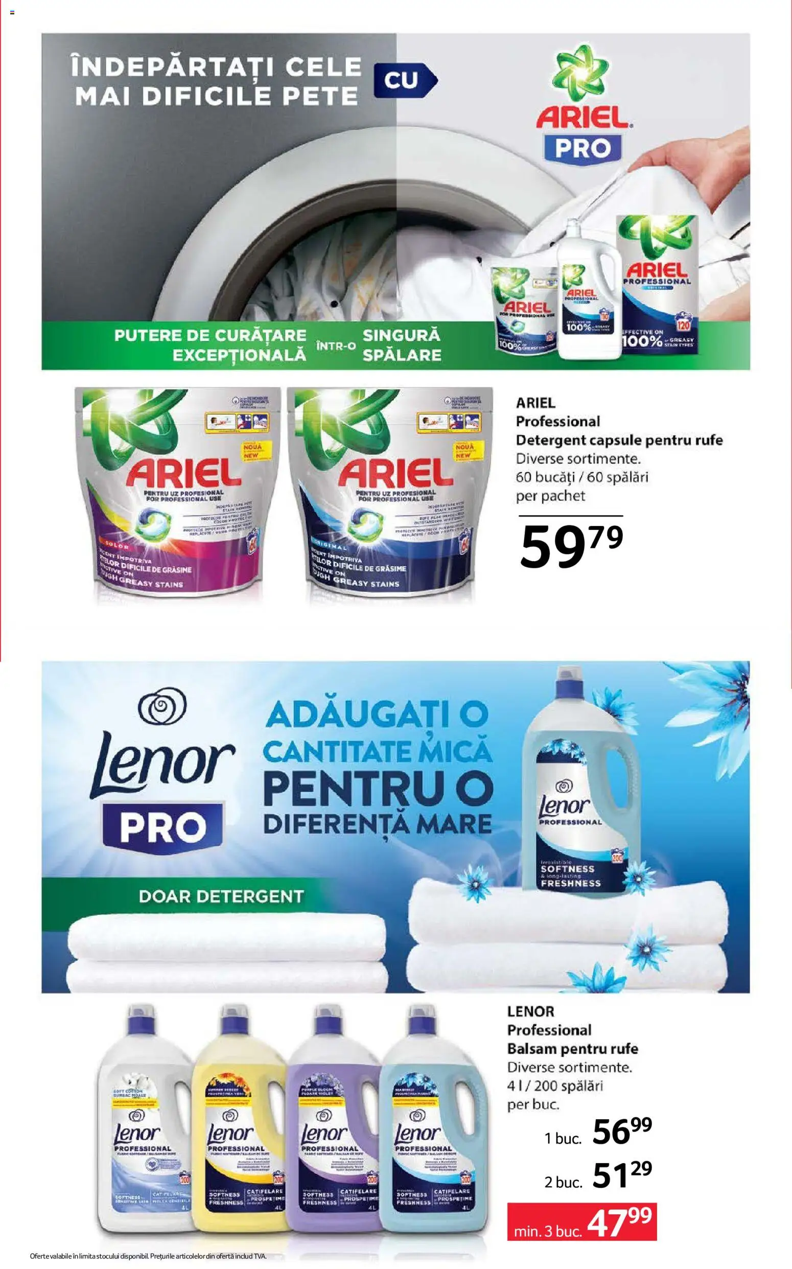 Catalog Selgros 4 - 16 Septembrie 2026 | Pagina 25 | Produse: Detergent Capsule, Balsam, Balsam pentru rufe, Detergent