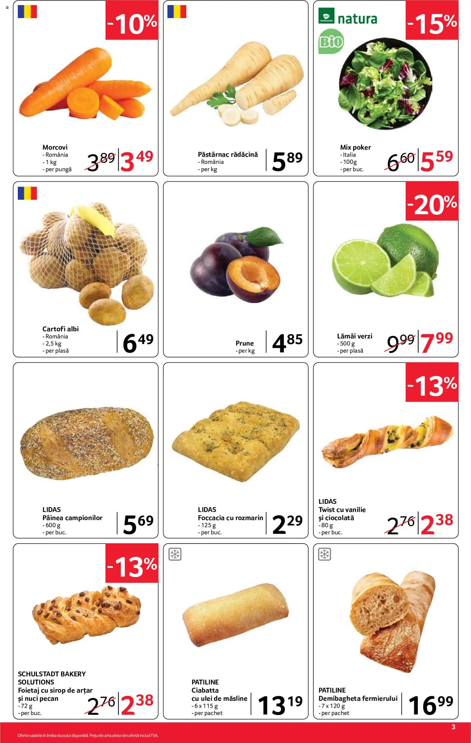 Catalog Selgros 4 - 16 Septembrie 2026 | Pagina 3 | Produse: Pungă, Ulei de masline, Prune, Morcovi