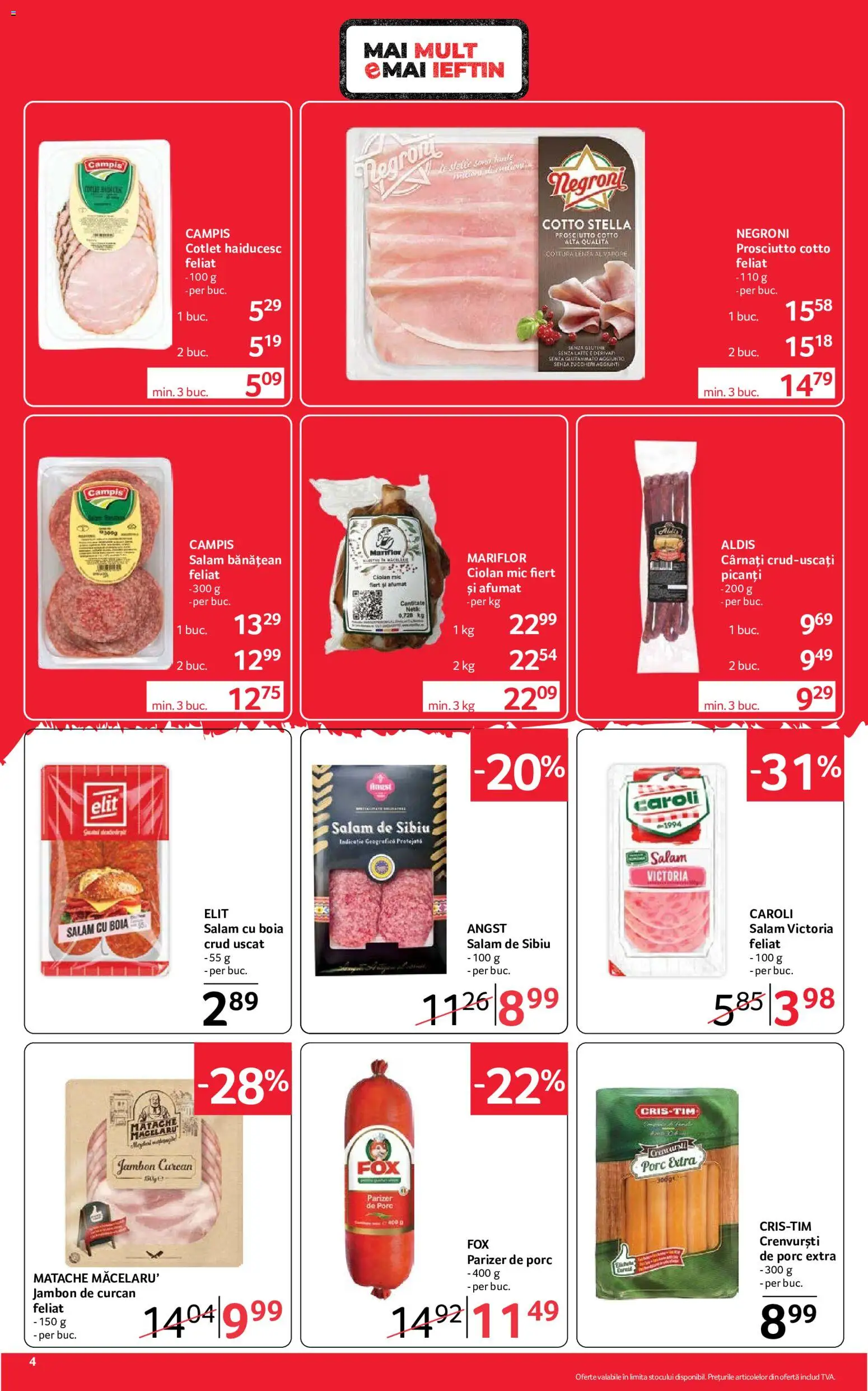Catalog Selgros 4 - 16 Septembrie 2026 | Pagina 4 | Produse: Cotlet, Crenvurști, Campis, Cârnați