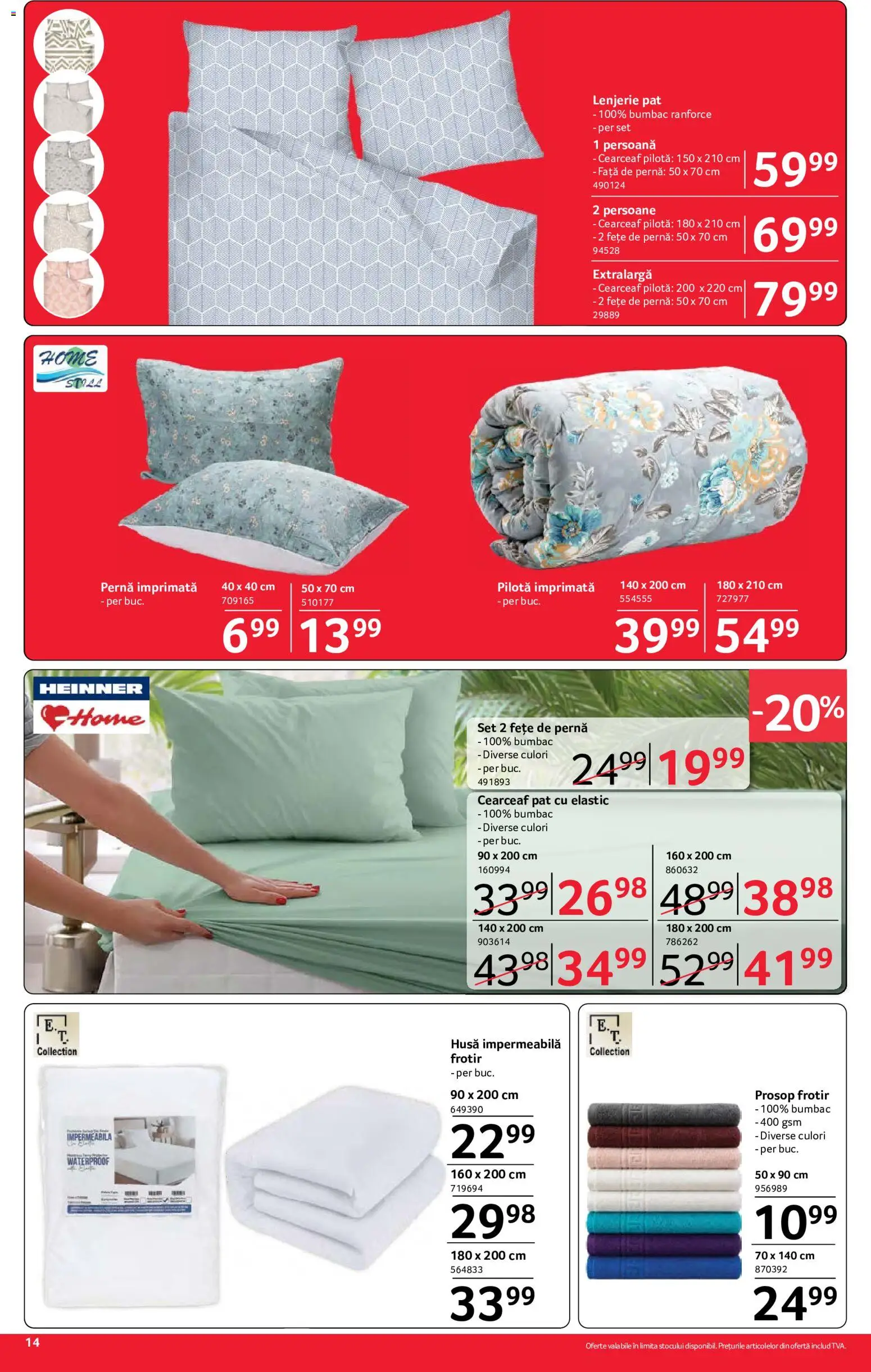 Catalog Selgros 4 - 16 Septembrie 2026 | Pagina 14 | Produse: Pat, Pilotă, Lenjerie pat, Fete de perna