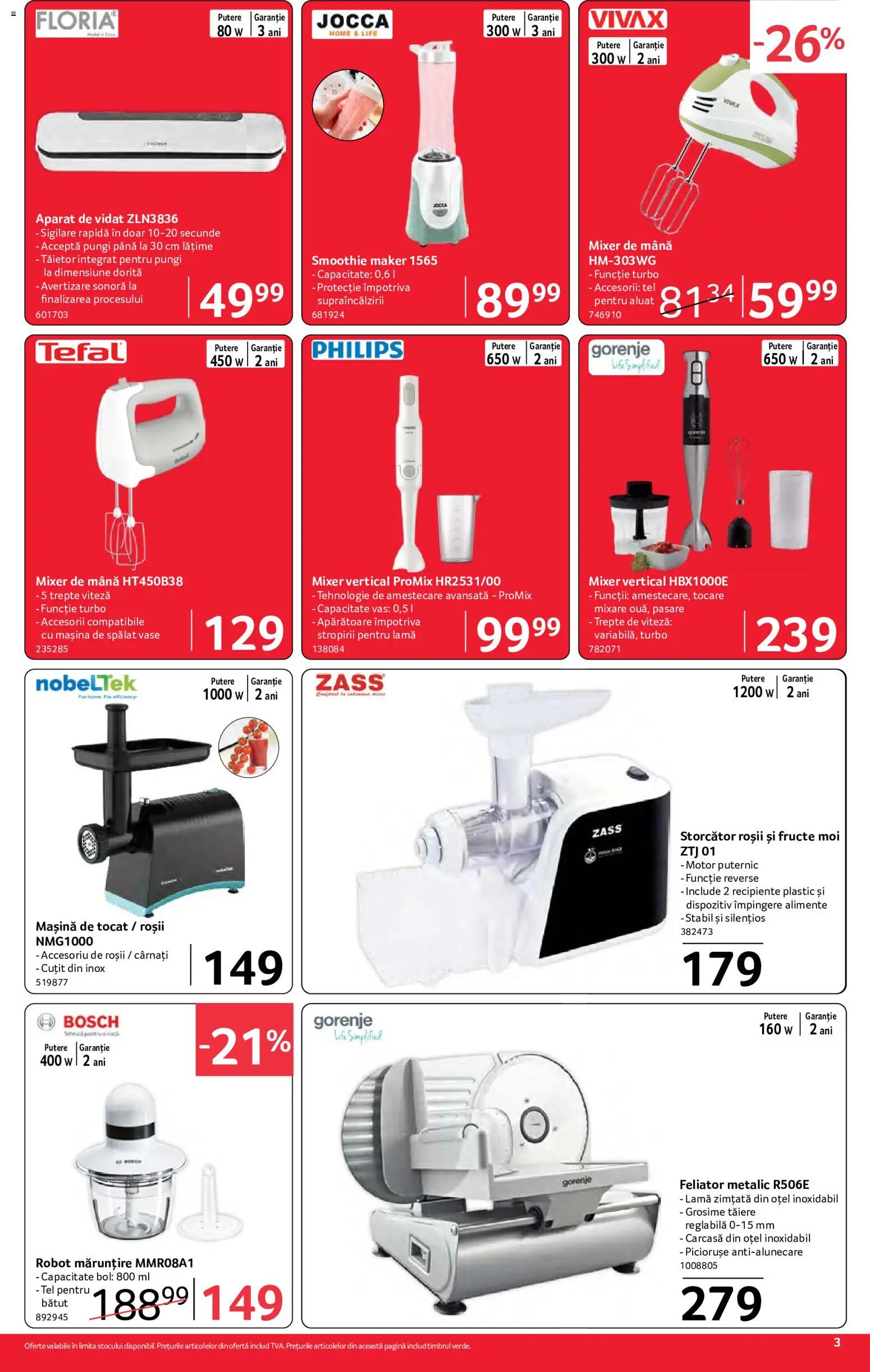 Catalog Selgros 4 - 16 Septembrie 2026 | Pagina 3 | Produse: Carcasă, Robot, Recipiente, Smoothie