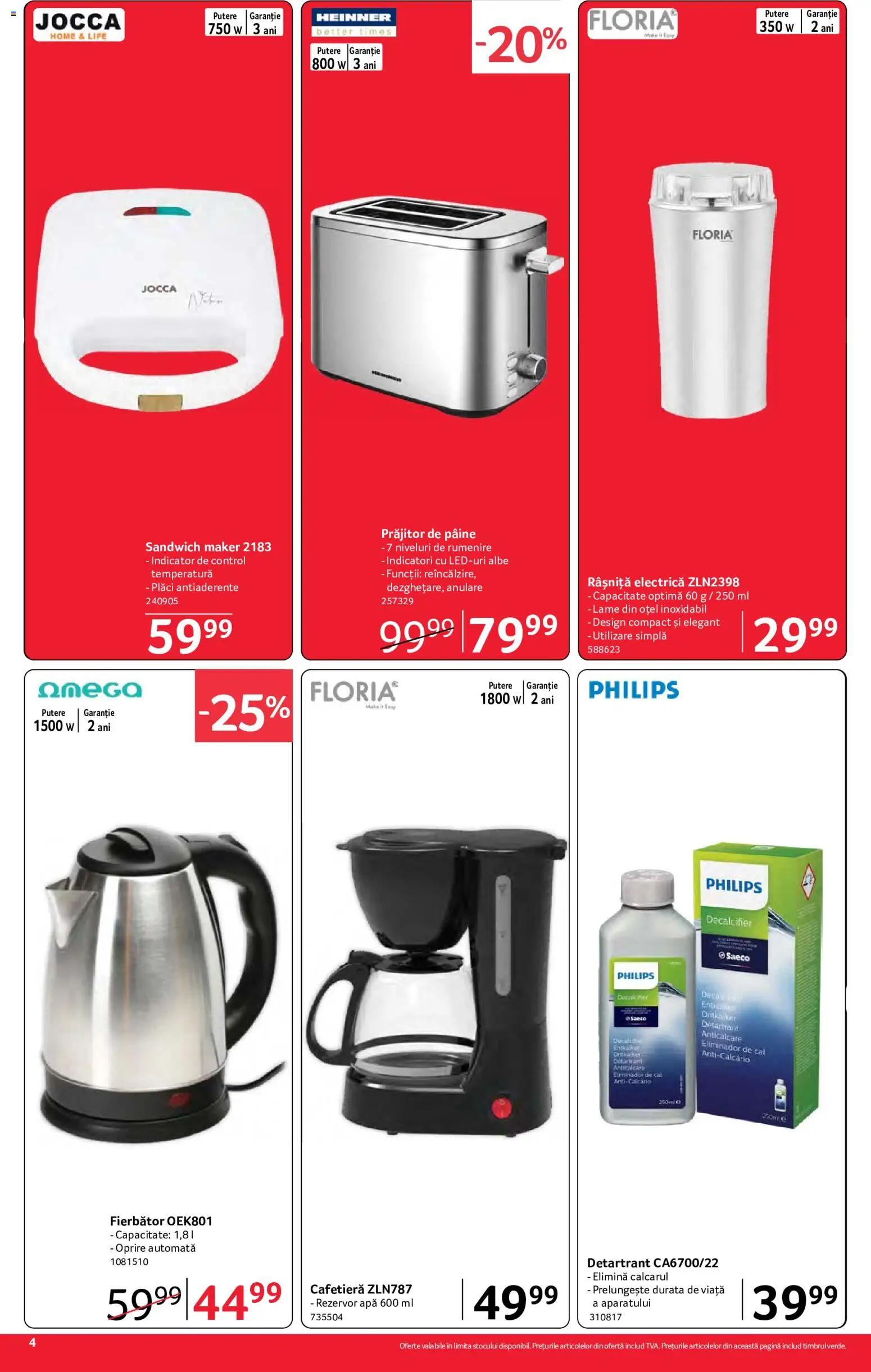 Catalog Selgros 4 - 16 Septembrie 2026 | Pagina 4 | Produse: Philips, Cafetieră, Pâine, Prăjitor de pâine