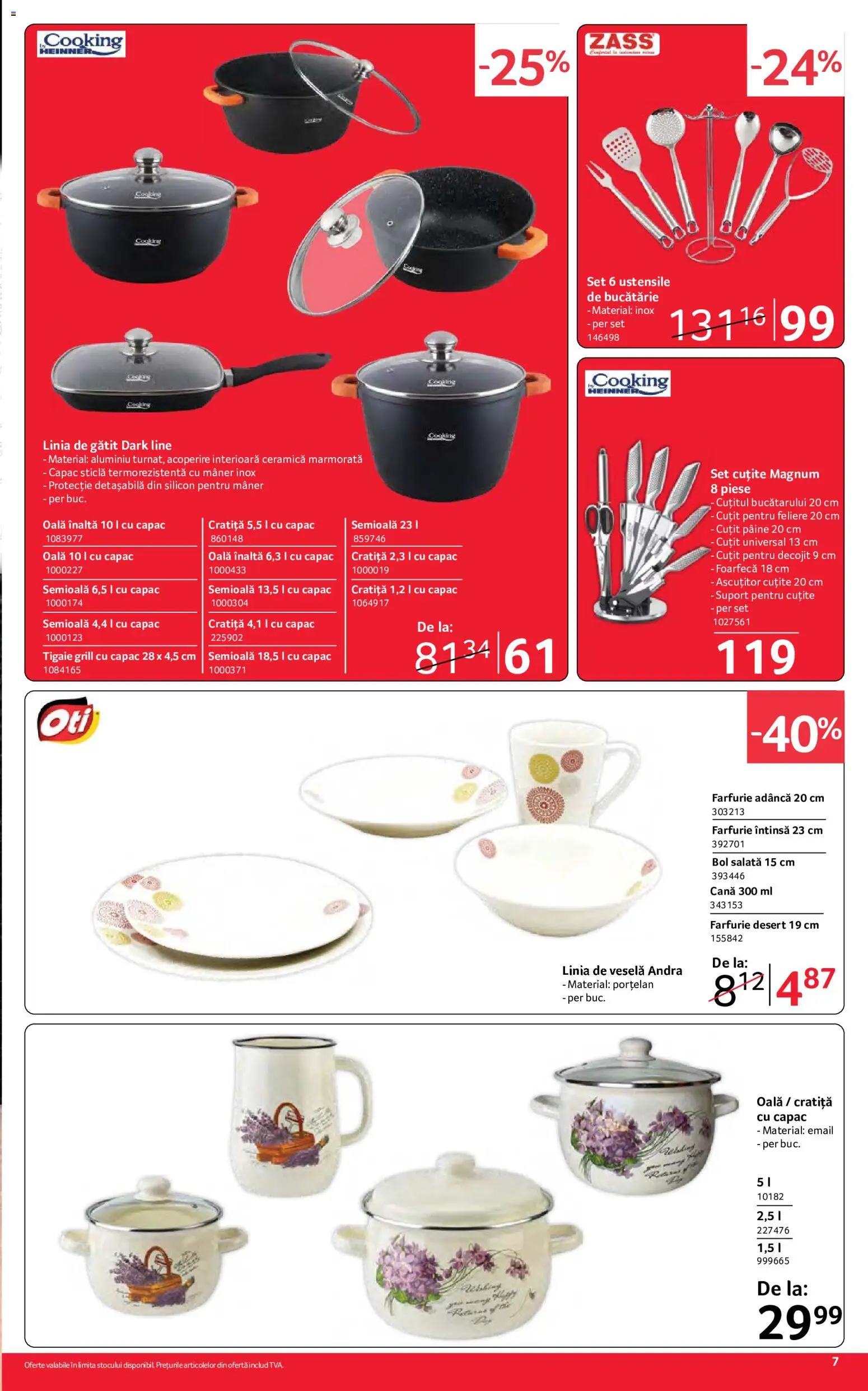 Catalog Selgros 4 - 16 Septembrie 2026 | Pagina 7 | Produse: Tigaie, Oală, Cuțit, Salată