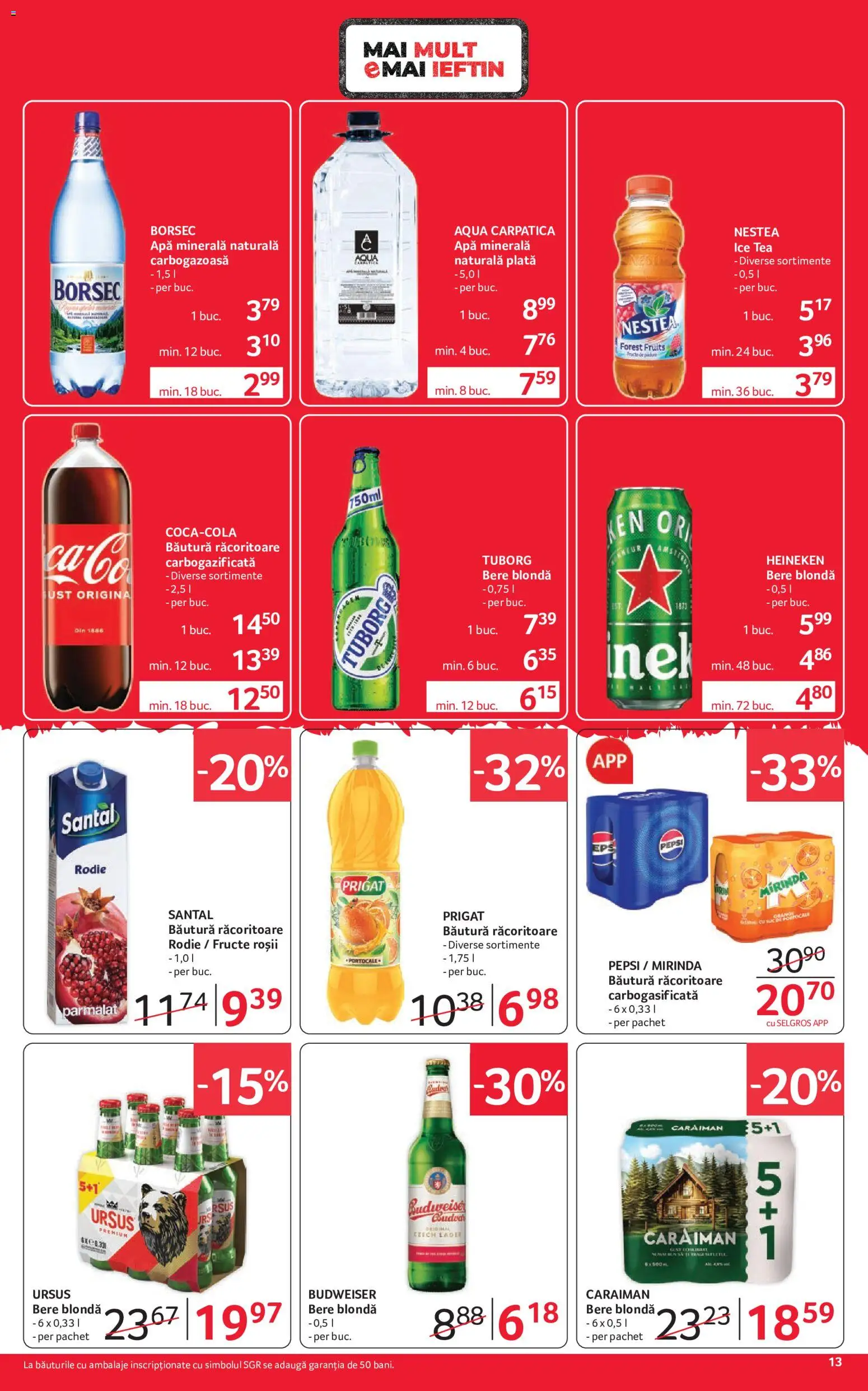 Catalog Selgros 4 - 16 Septembrie 2026 | Pagina 13 | Produse: Pepsi, Bere, Roșii, Ice tea