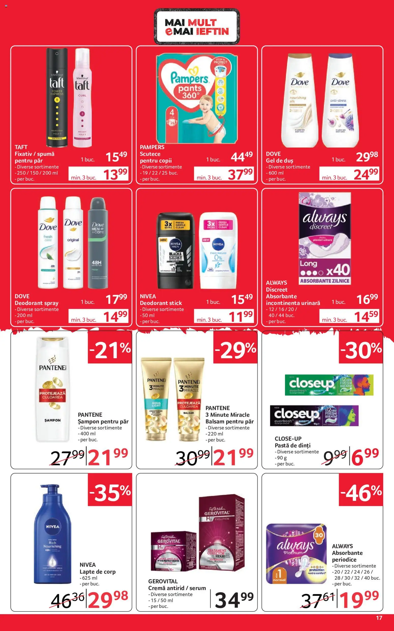 Catalog Selgros 4 - 16 Septembrie 2026 | Pagina 17 | Produse: Serum, Șampon, Gel de duș, Scutece